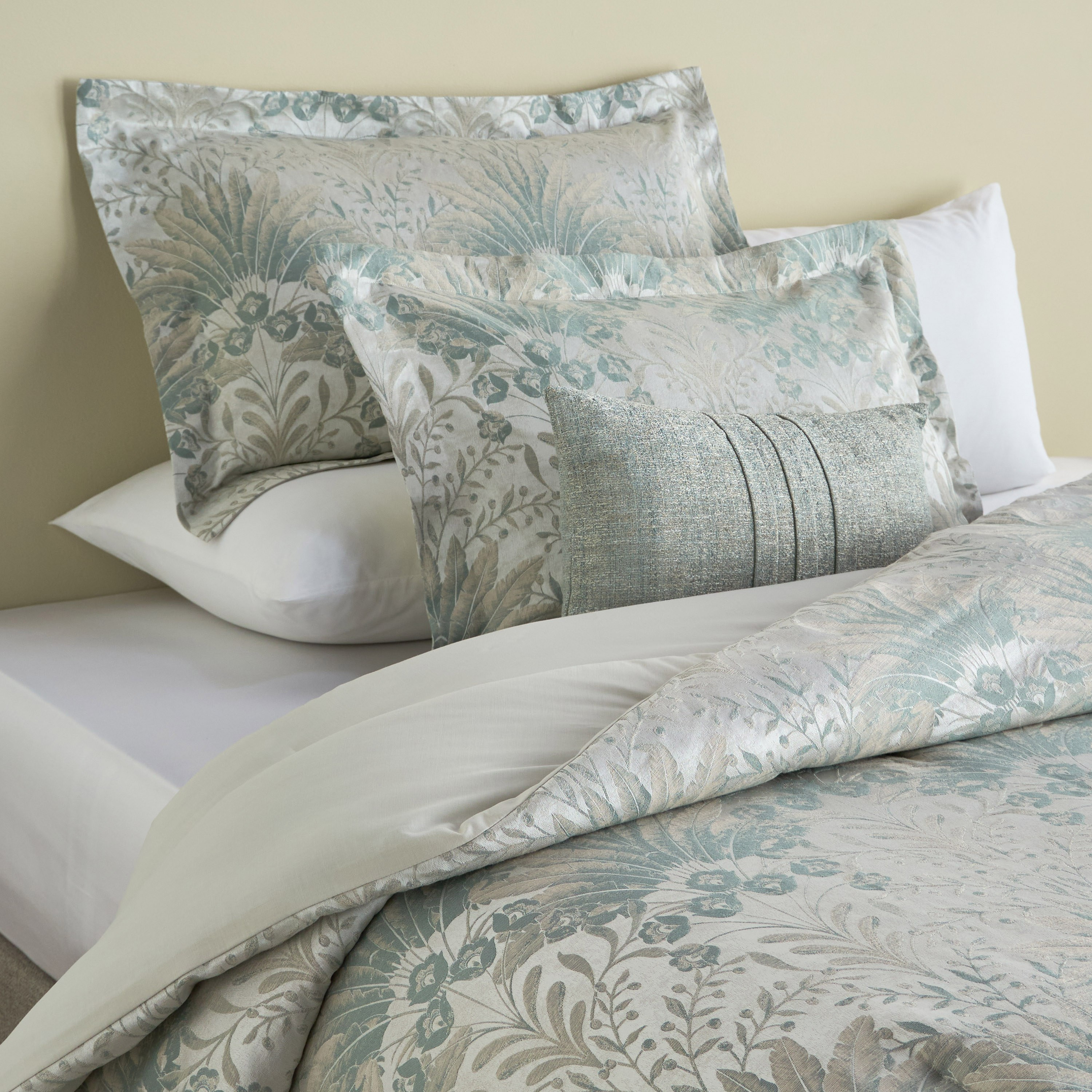 Reuben Cotton Jacquard 4-Piece Super King Comforter Set - 250x260 cm-household-bedding-comfortersandbedspreads-comforters-image-1