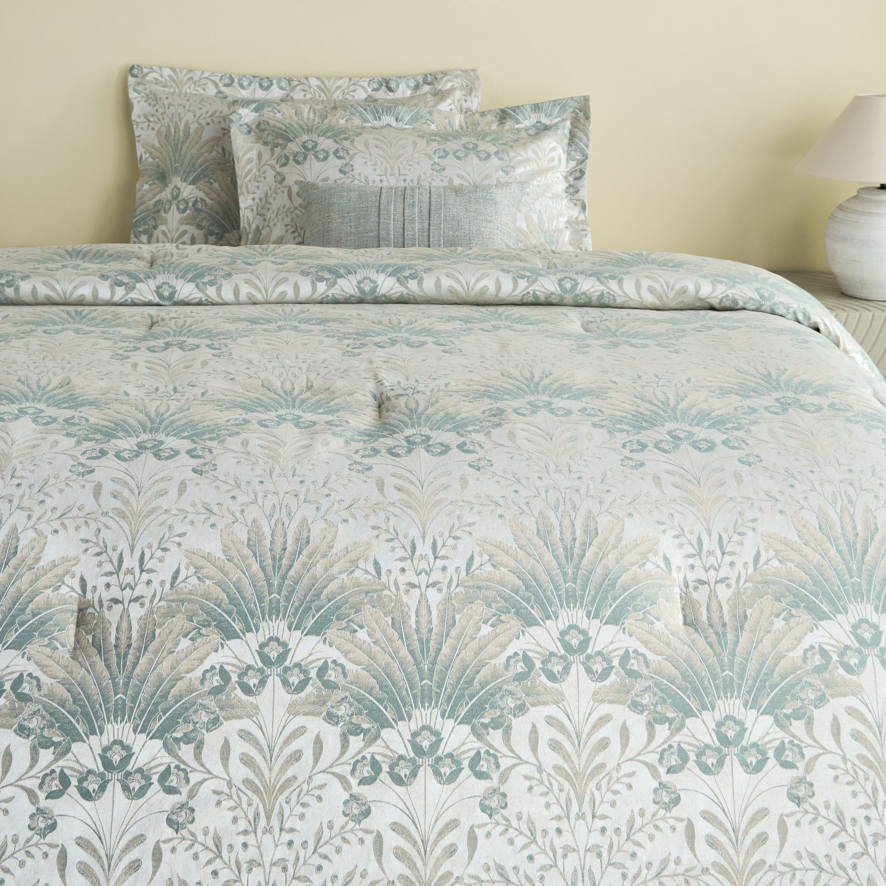طقم لحاف سوبر كينج 4 قطع قطن جاكار - روبين - 250x260 سم-household-bedding-comfortersandbedspreads-comforters-image-2