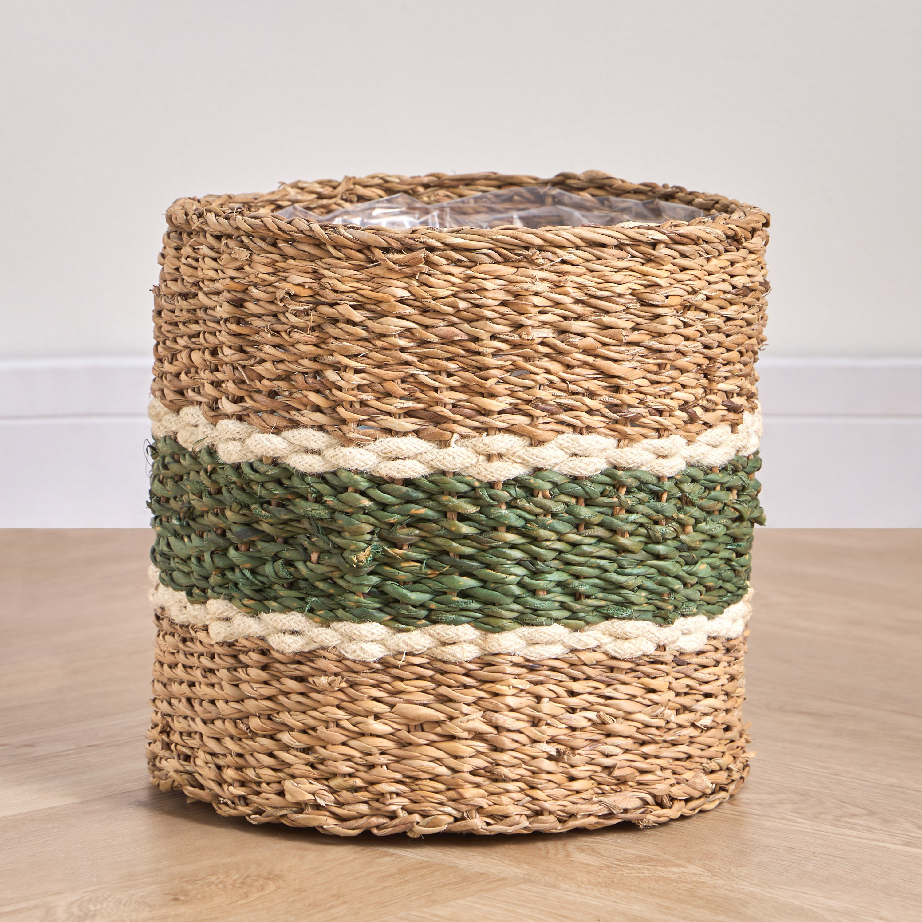 Migo Mia Seagrass and Jute Planter - 28 cm-household-gardenandoutdoor-potsandplanters-planters-image-2