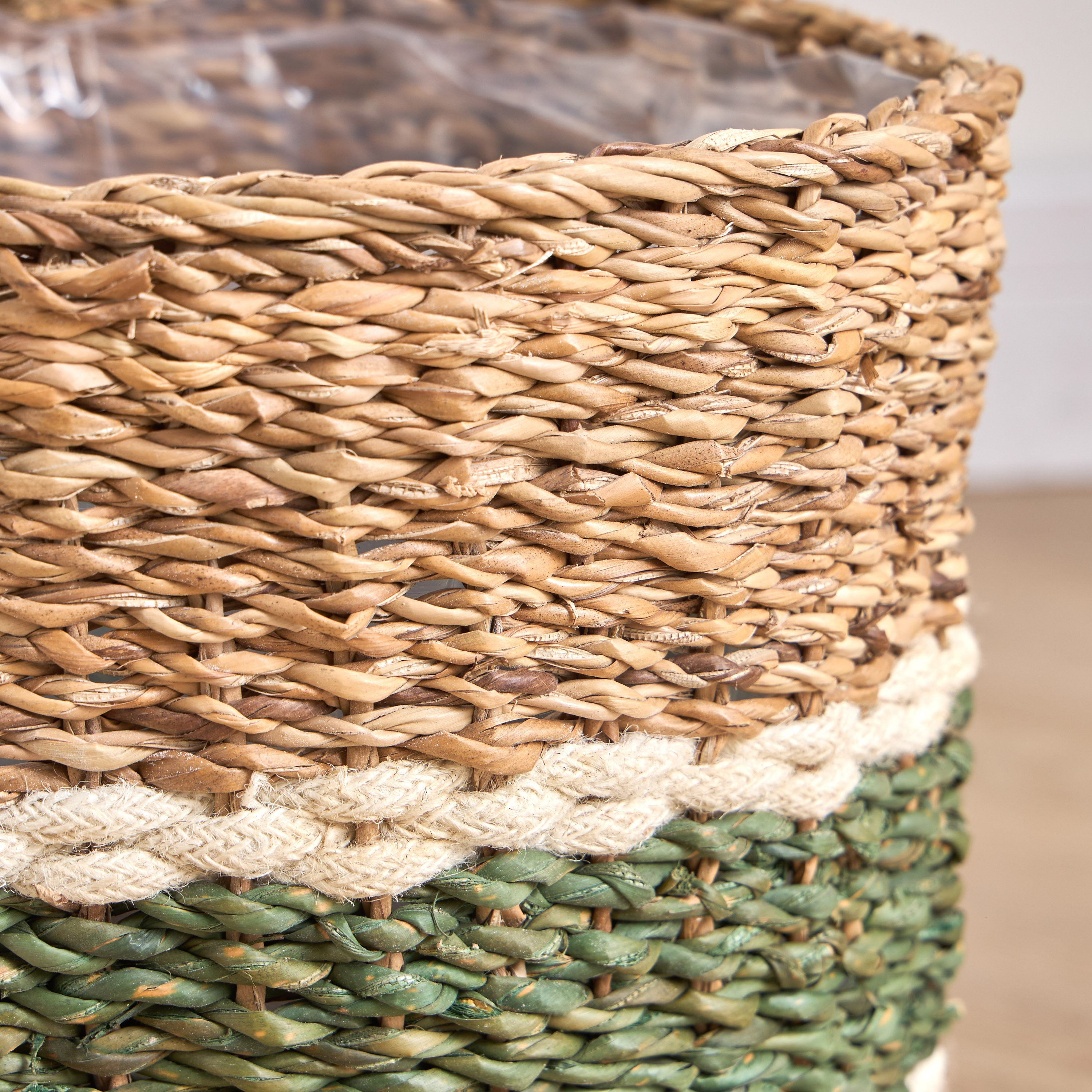 Migo Mia Seagrass and Jute Planter - 28 cm-household-gardenandoutdoor-potsandplanters-planters-image-3