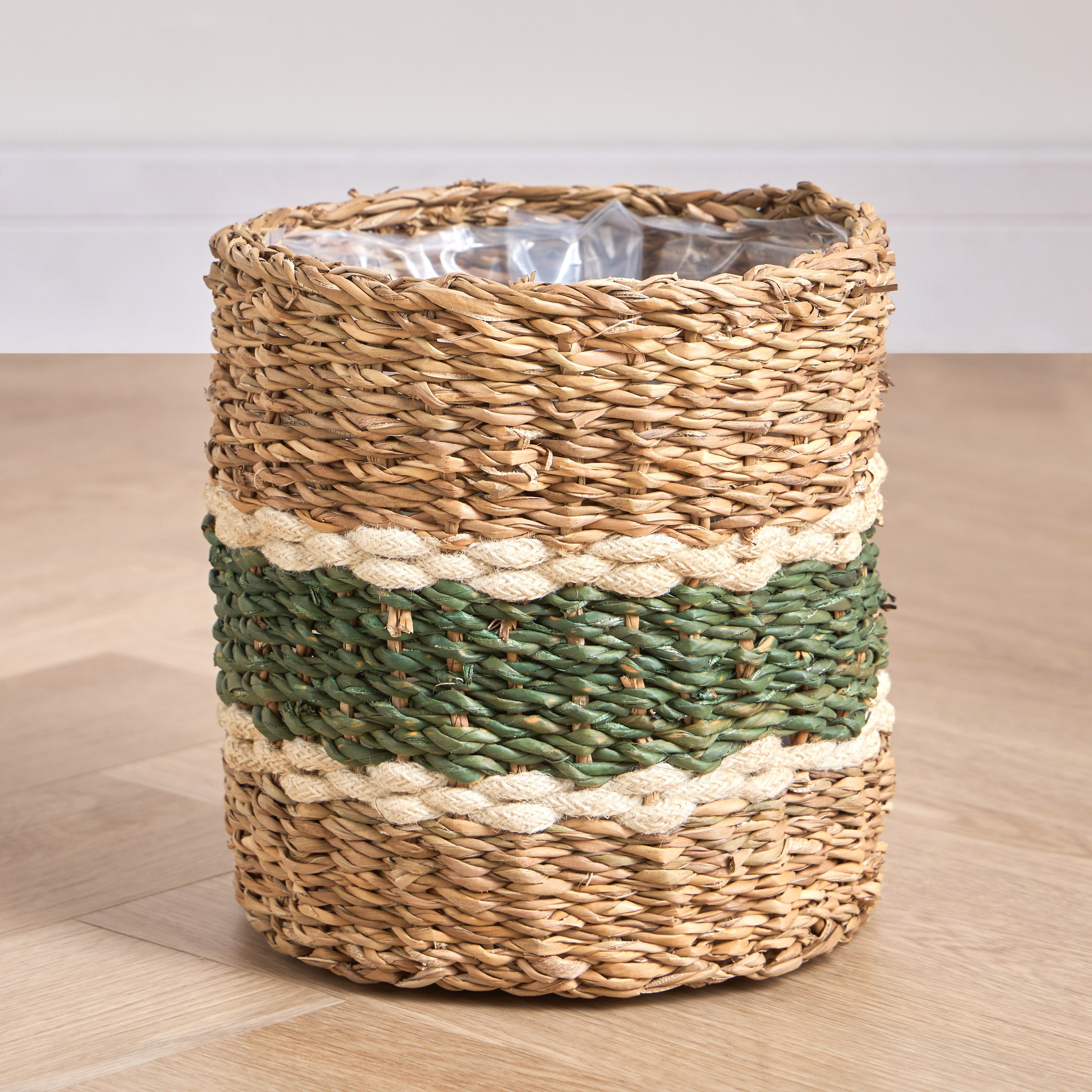 Migo Mia Seagrass and Jute Planter - 22 cm-household-gardenandoutdoor-potsandplanters-planters-image-2