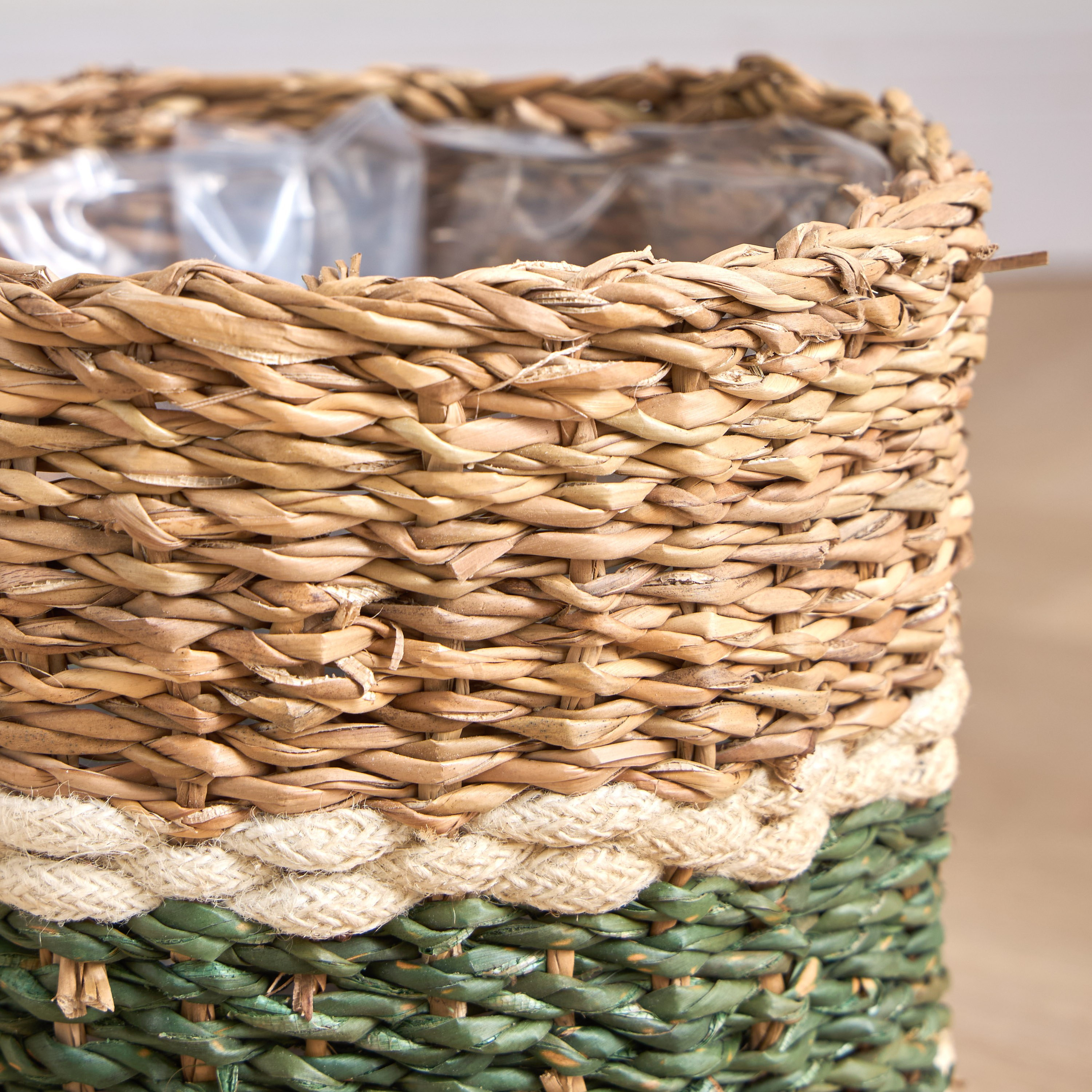 Migo Mia Seagrass and Jute Planter - 22 cm-household-gardenandoutdoor-potsandplanters-planters-image-3