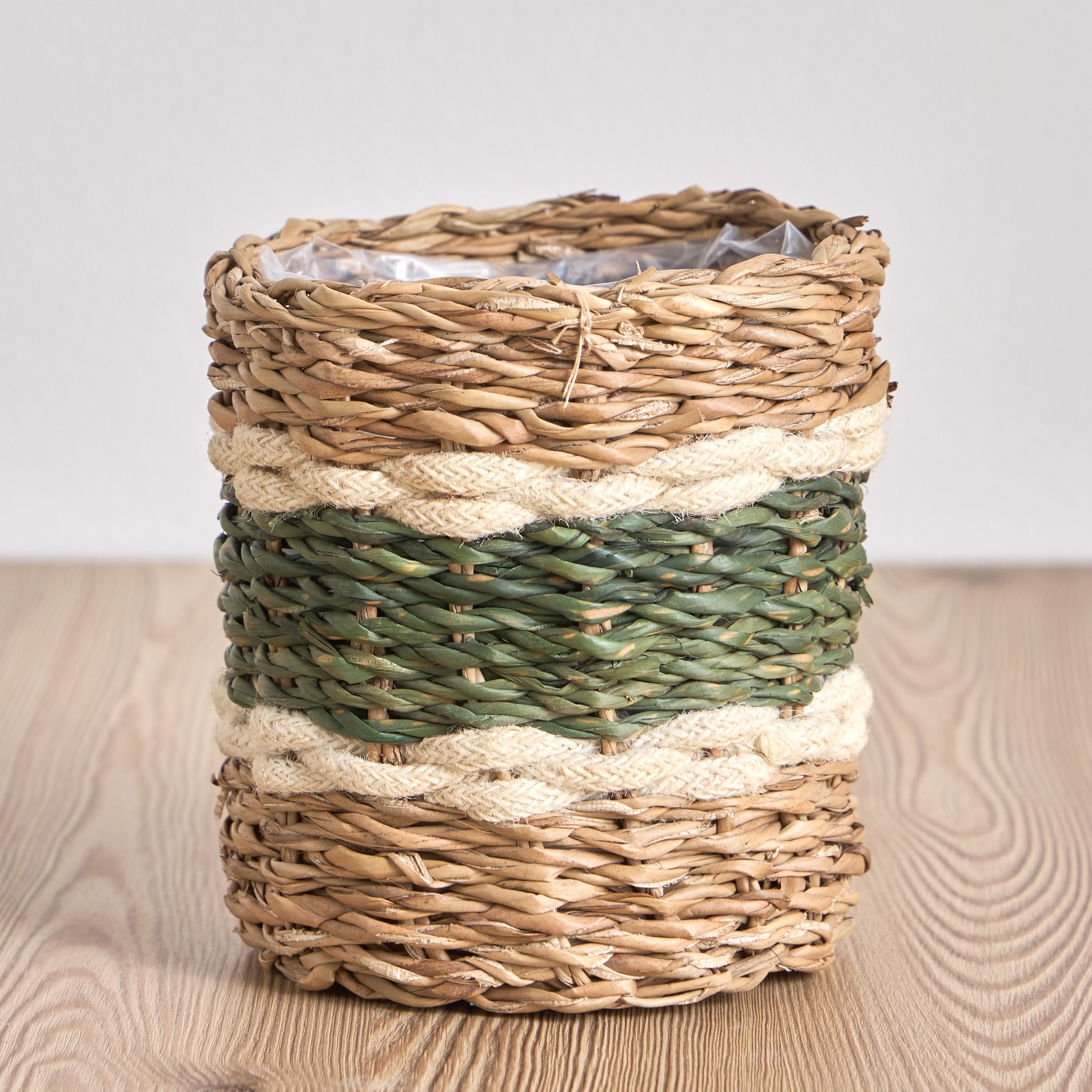 Migo Mia Seagrass and Jute Planter - 15 cm-household-gardenandoutdoor-potsandplanters-planters-image-2