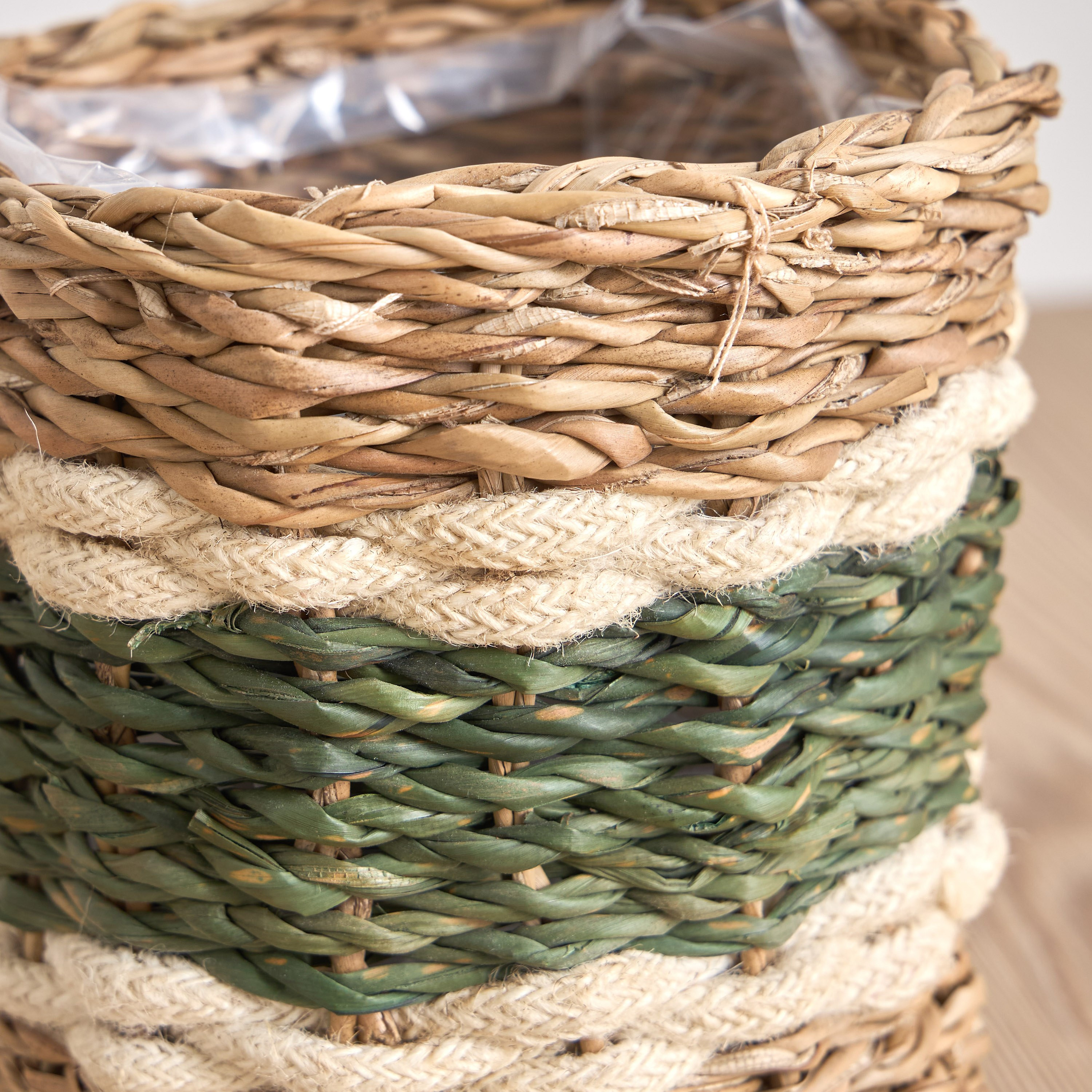 Migo Mia Seagrass and Jute Planter - 15 cm-household-gardenandoutdoor-potsandplanters-planters-image-3
