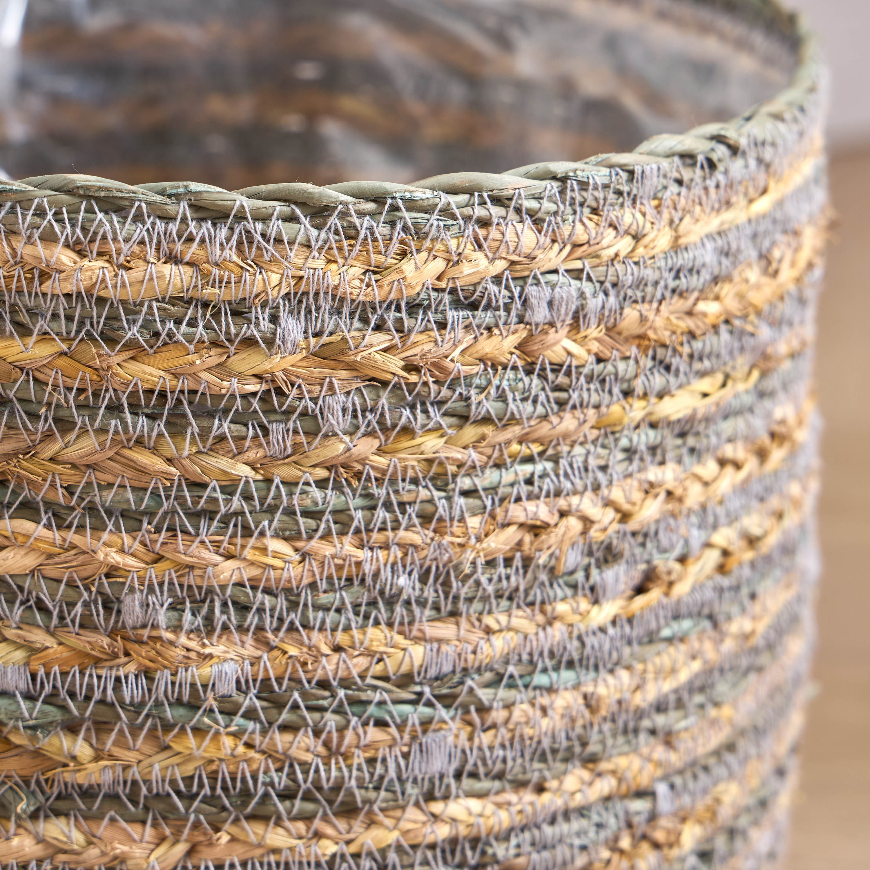 Caresto Seagrass and Straw Planter - 28 cm-household-gardenandoutdoor-potsandplanters-planters-image-3
