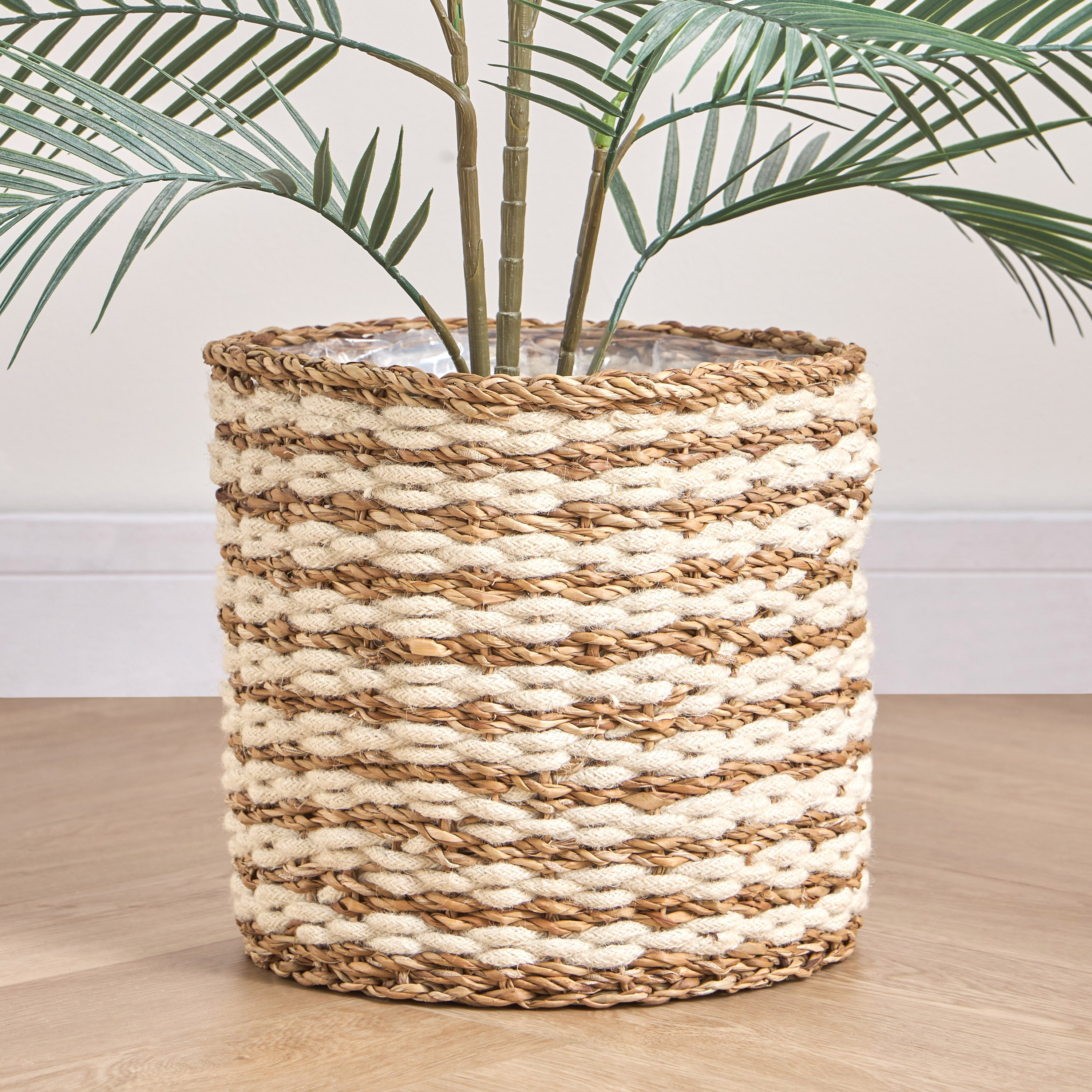 Migo Mia Seagrass and Jute Planter - 28 cm-household-gardenandoutdoor-potsandplanters-planters-image-1