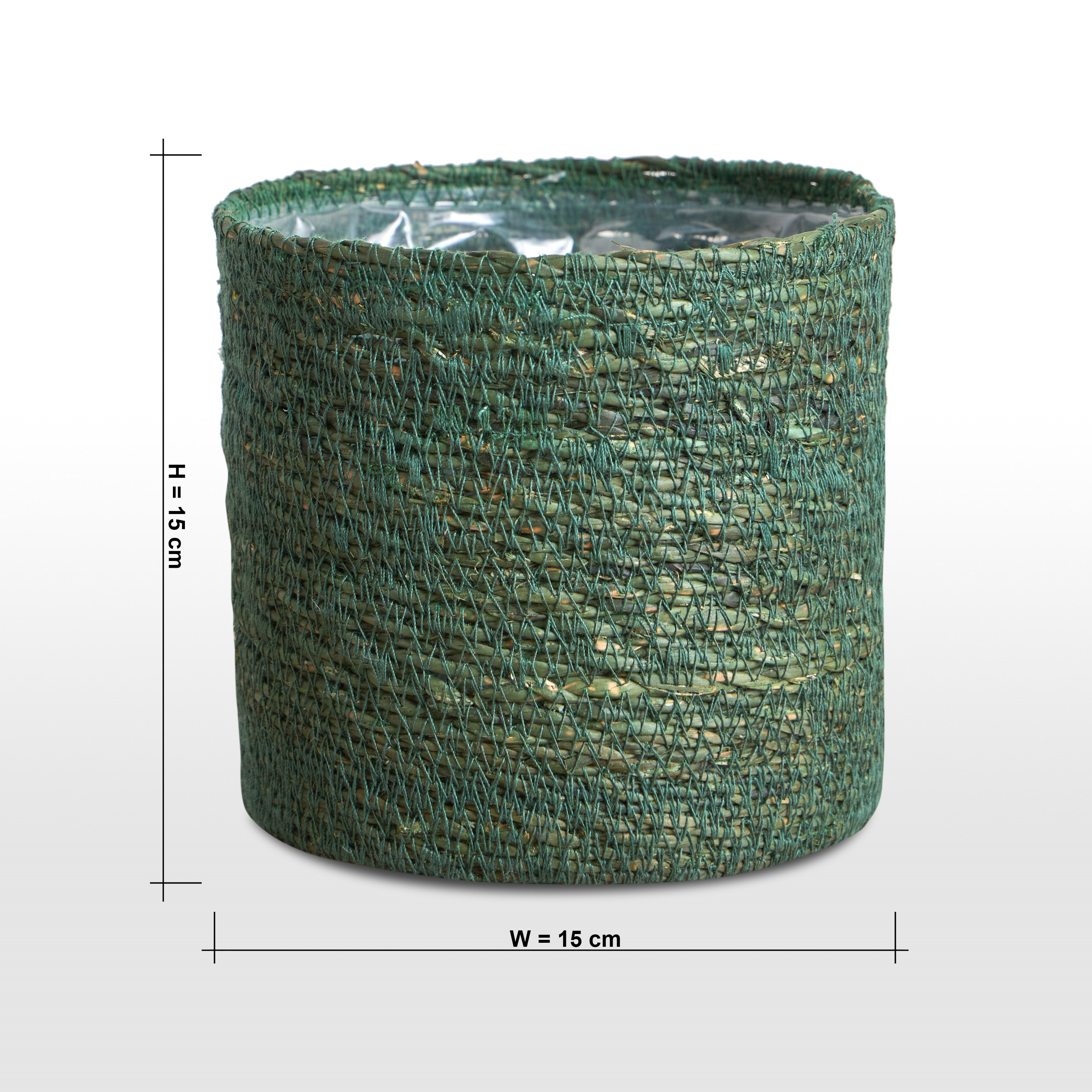 Caresto Seagrass Planter - 15 cm-household-gardenandoutdoor-potsandplanters-planters-image-5