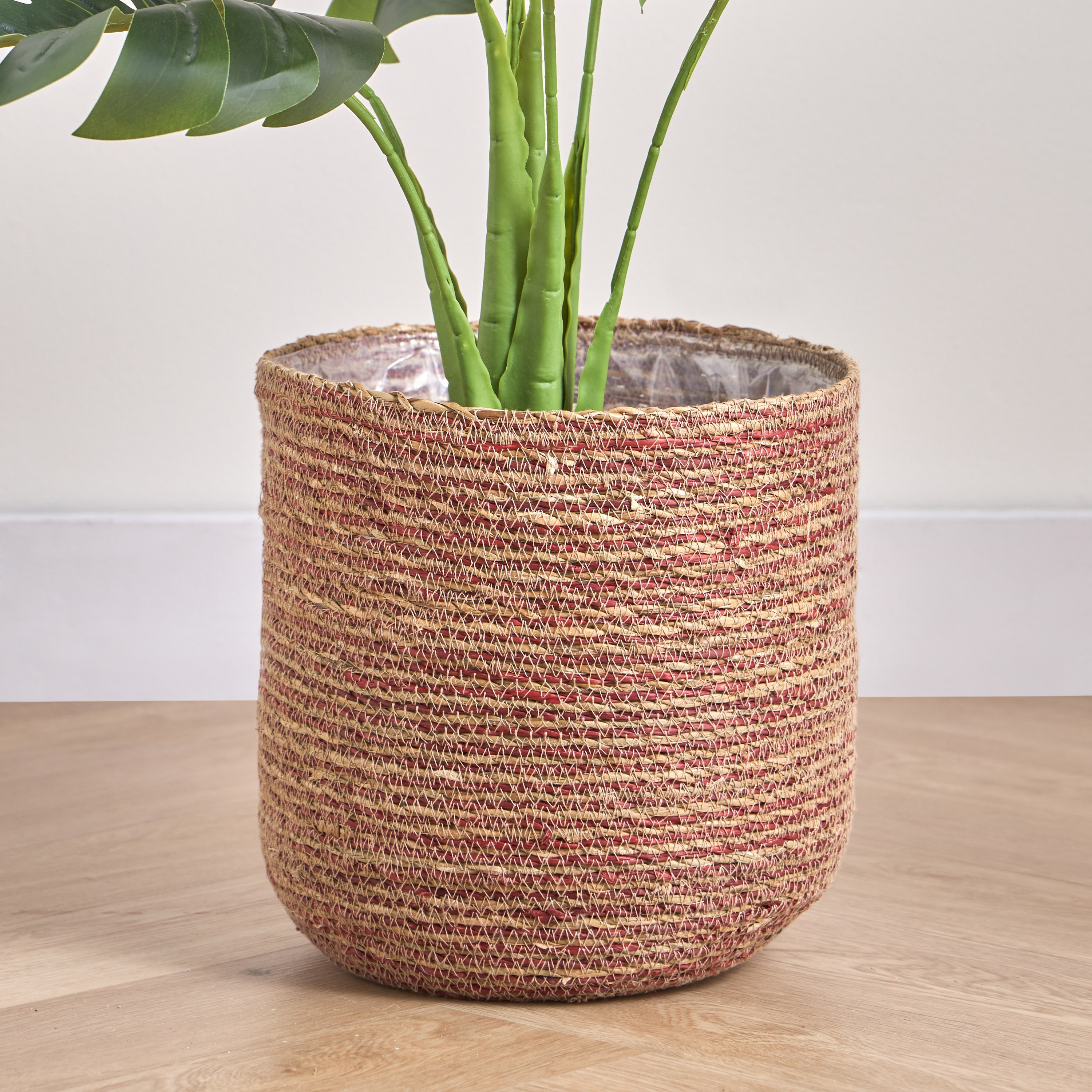 Caresto Seagrass Planter - 28 cm-household-gardenandoutdoor-potsandplanters-planters-image-1