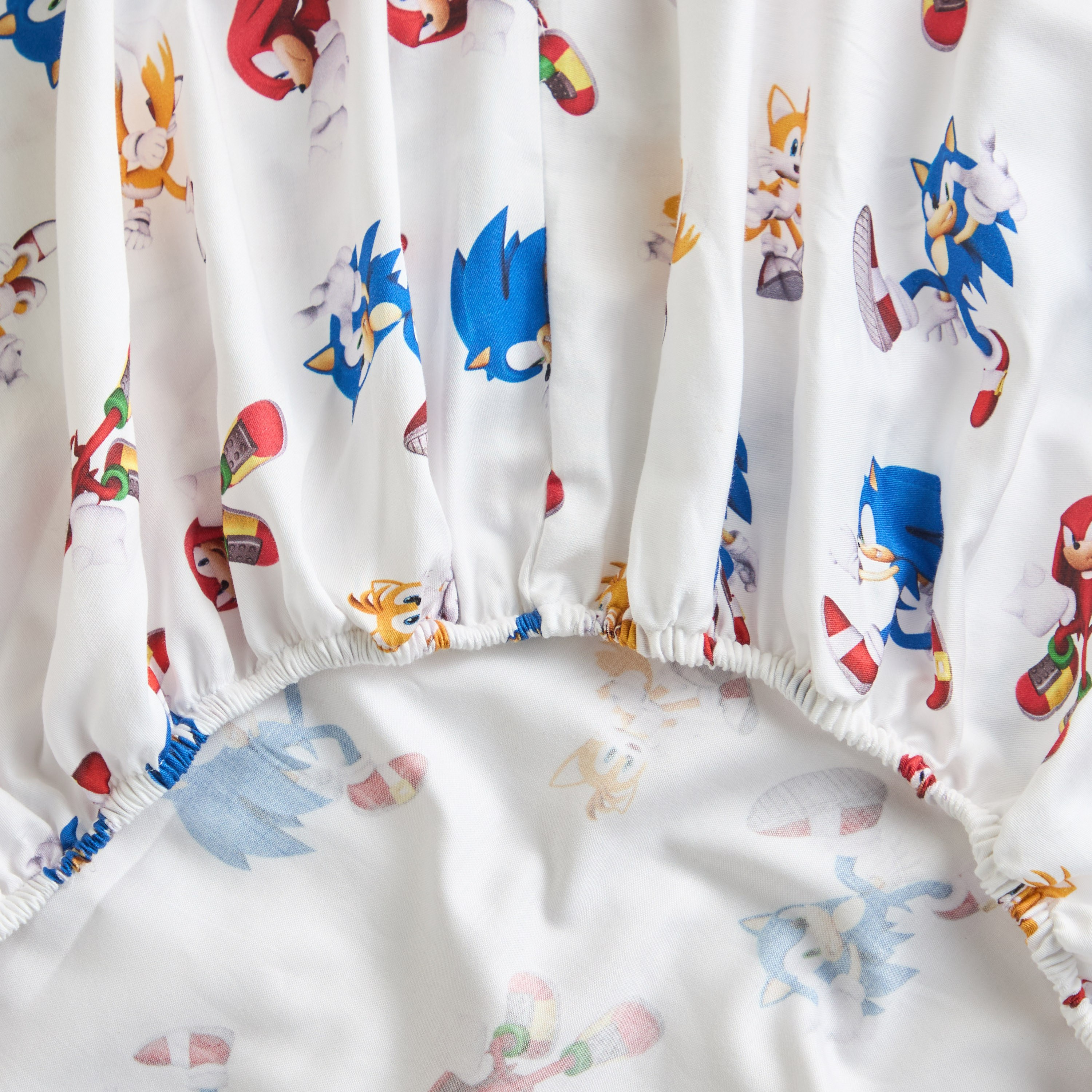 شرشف مطاطي فردي قطن - سونيك ليتس جو - 120x200 سم-babyandkids-beddingandwindows-bedding-fittedandflatsheets-image-2