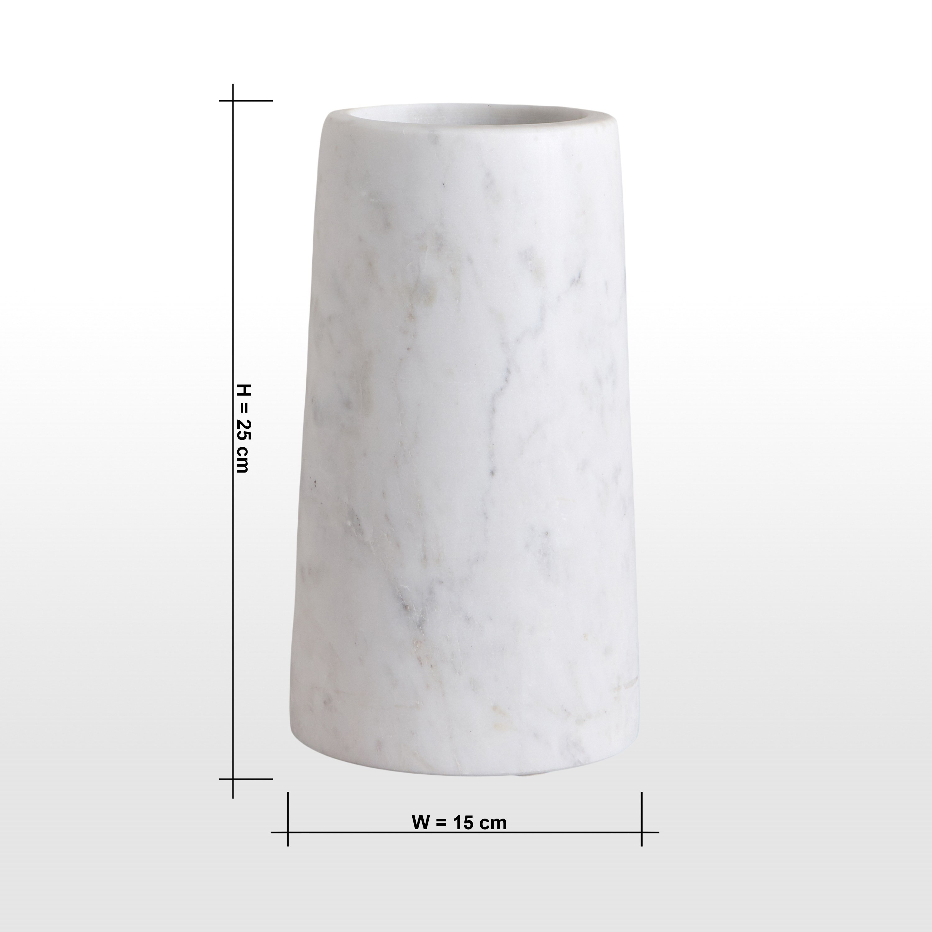 Vermont Stone Vase - 25 cm-household-decor-vasesandbowls-image-6