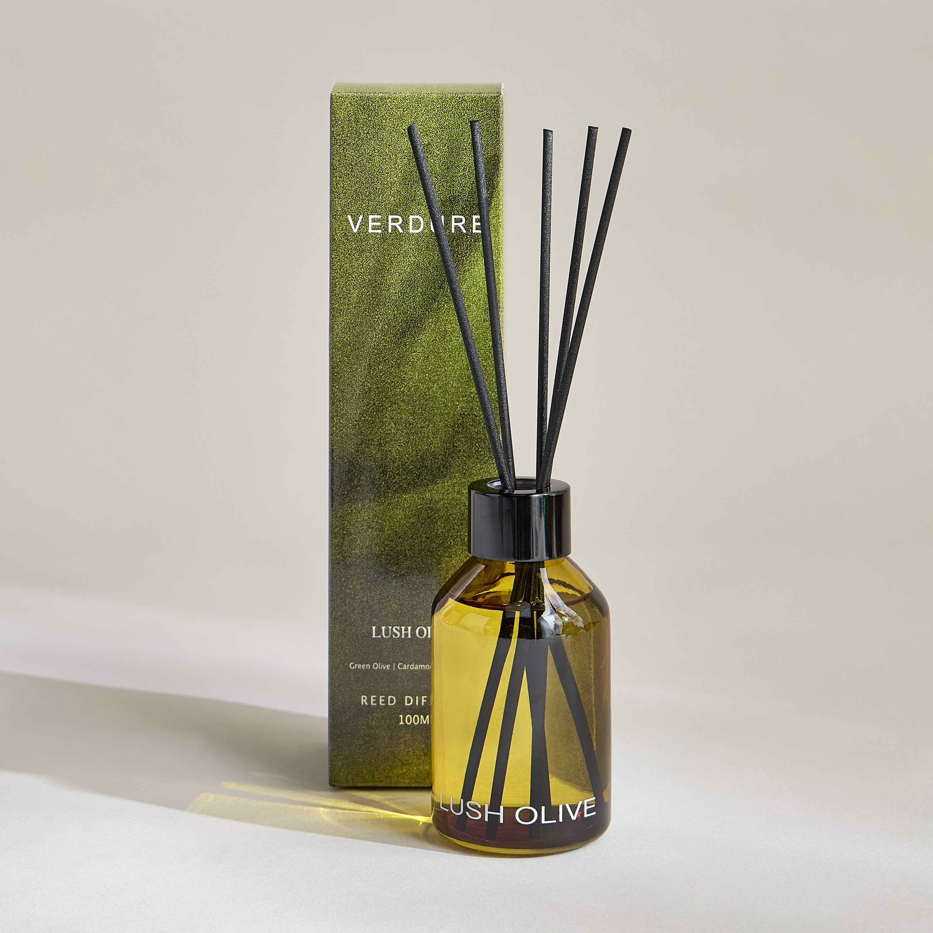 Verdure Lush Olive Reed Diffuser Set - 100 ml-household-homefragrance-reeddiffusers-image-2