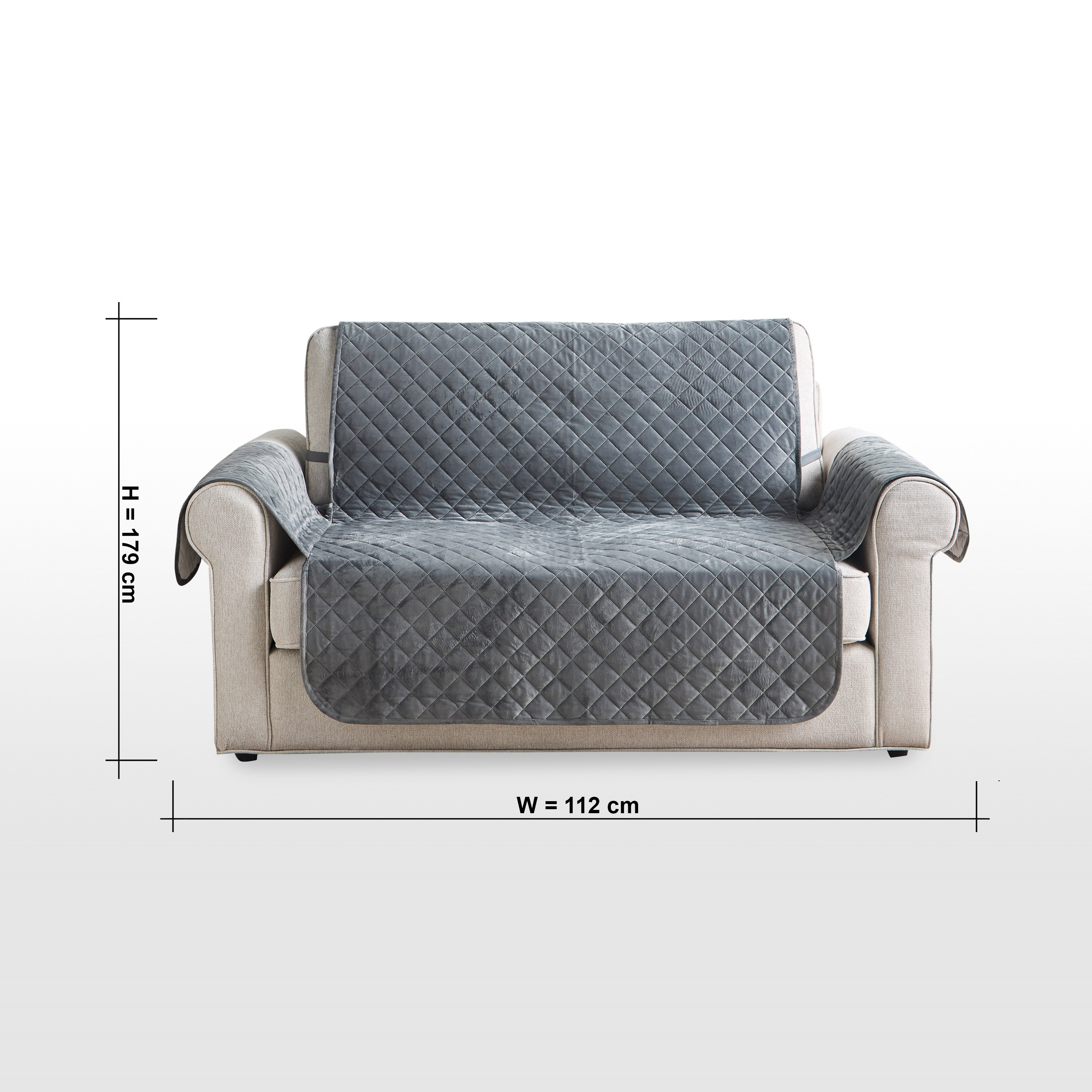 غطاء كنبة بمقعدين - إيلي - 112x179 سم-household-cushionsandthrows-seatcovers-image-5