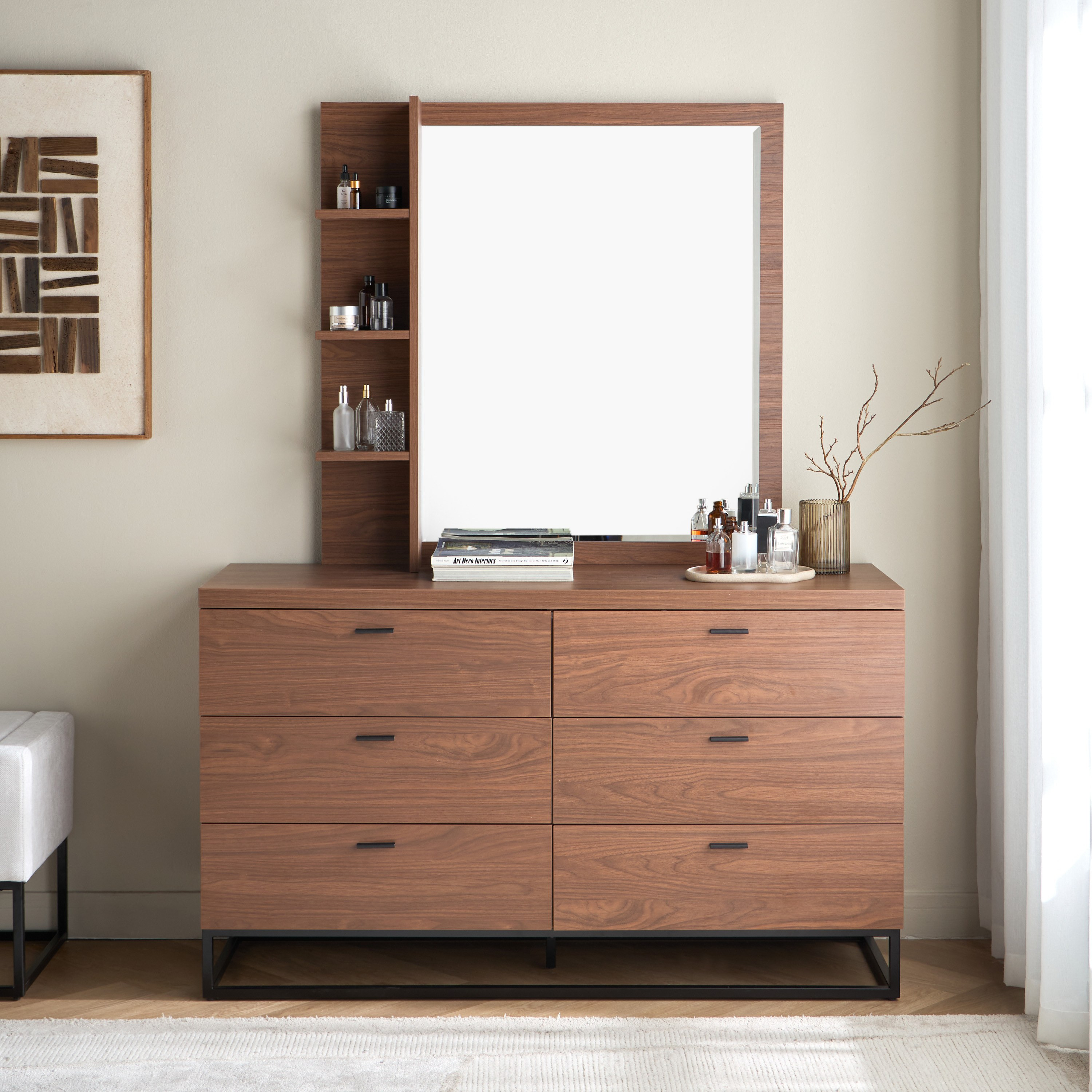 Countryside 6-Drawer Dresser with Mirror-furniture-bedroom-dressersandmirrors-image-2