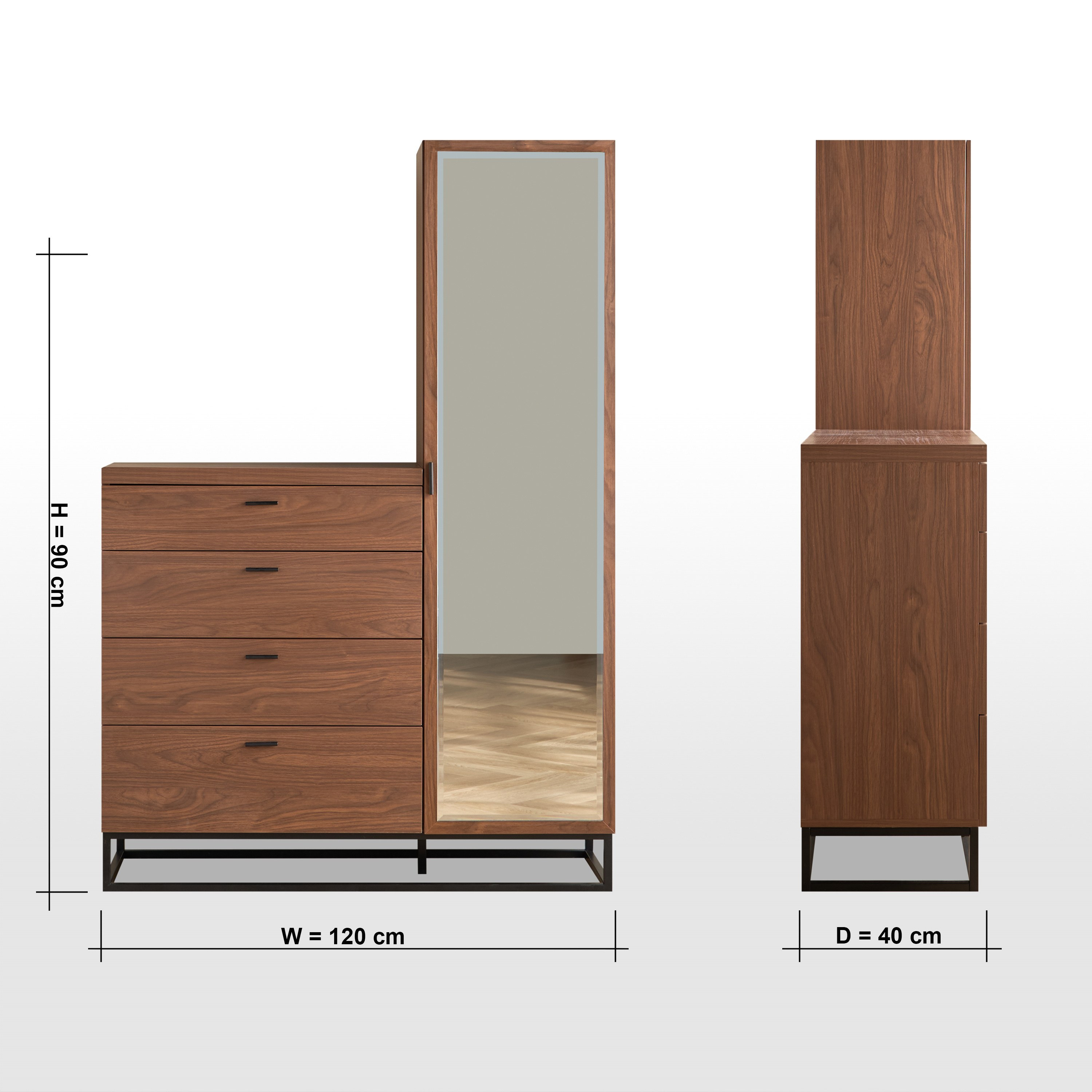Countryside 4-Drawer Dresser with Mirror-furniture-bedroom-dressersandmirrors-image-7