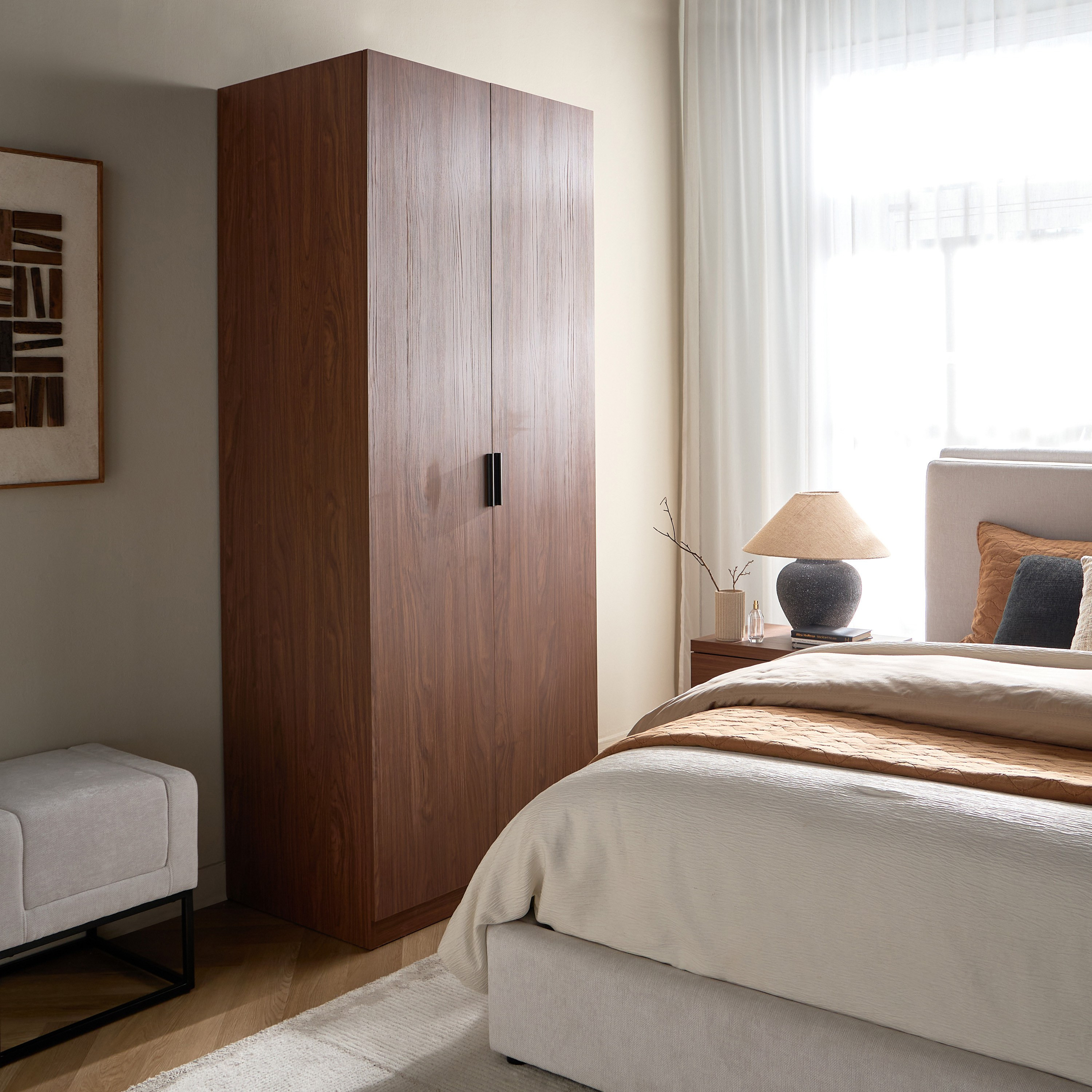 Countryside 2-Door Wardrobe with Drawer-furniture-bedroom-wardrobes-image-8