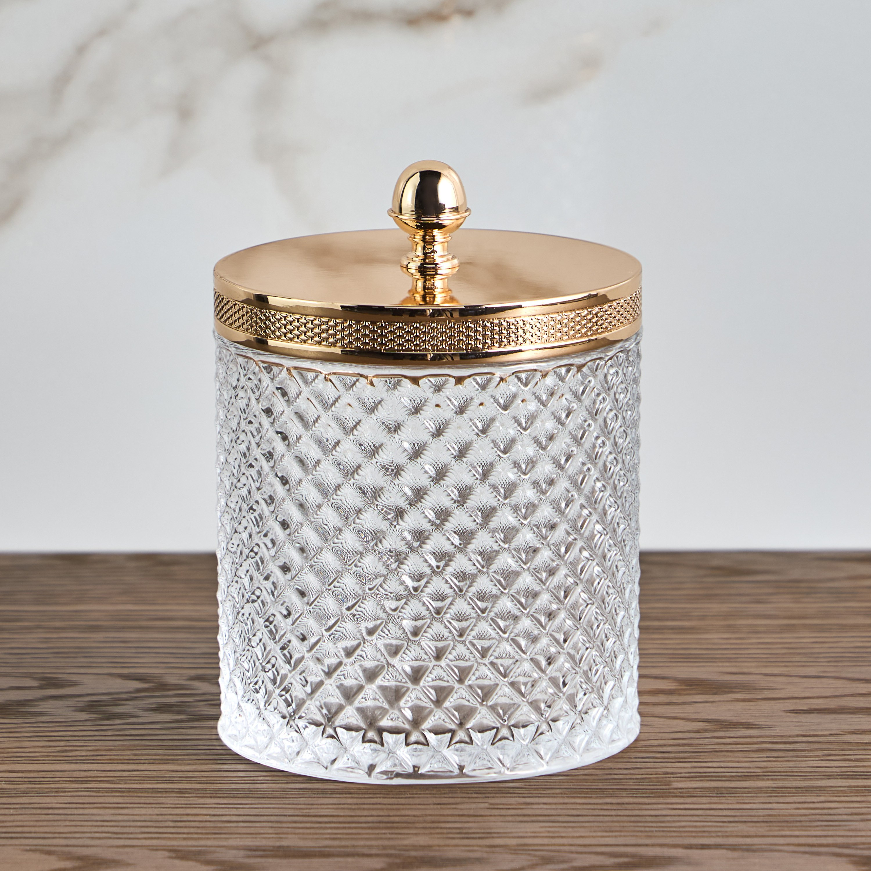 جرة قطن - ريجنسي-household-bathandlaundry-bathaccessories-tissueboxesandcottonjars-image-1