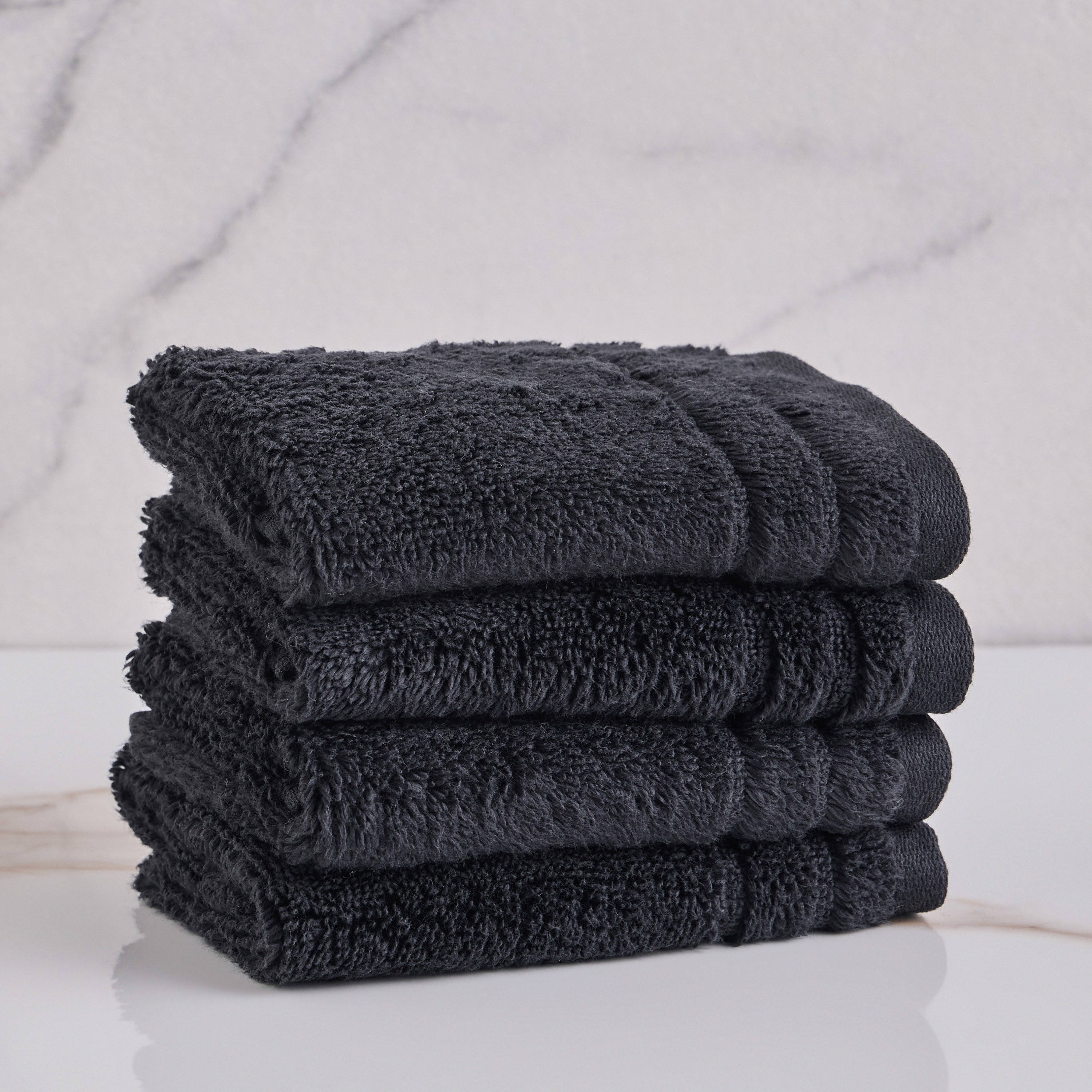 Egyptian Cotton 4-Piece 600 GSM Fingertip Towel Set - 30x30 cm-household-bathandlaundry-bathlinen-towels-image-1