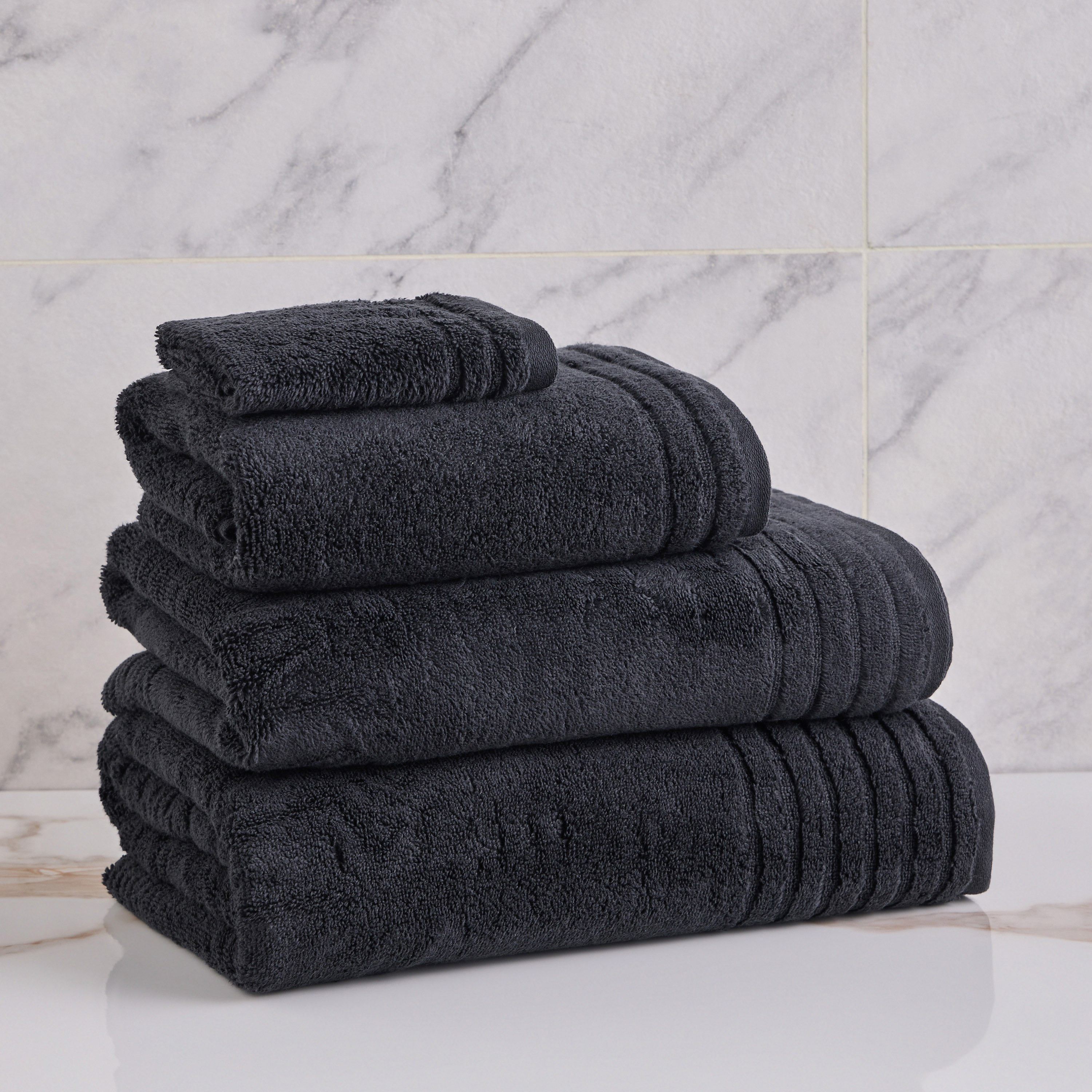 Egyptian Cotton 4-Piece 600 GSM Fingertip Towel Set - 30x30 cm-household-bathandlaundry-bathlinen-towels-image-4