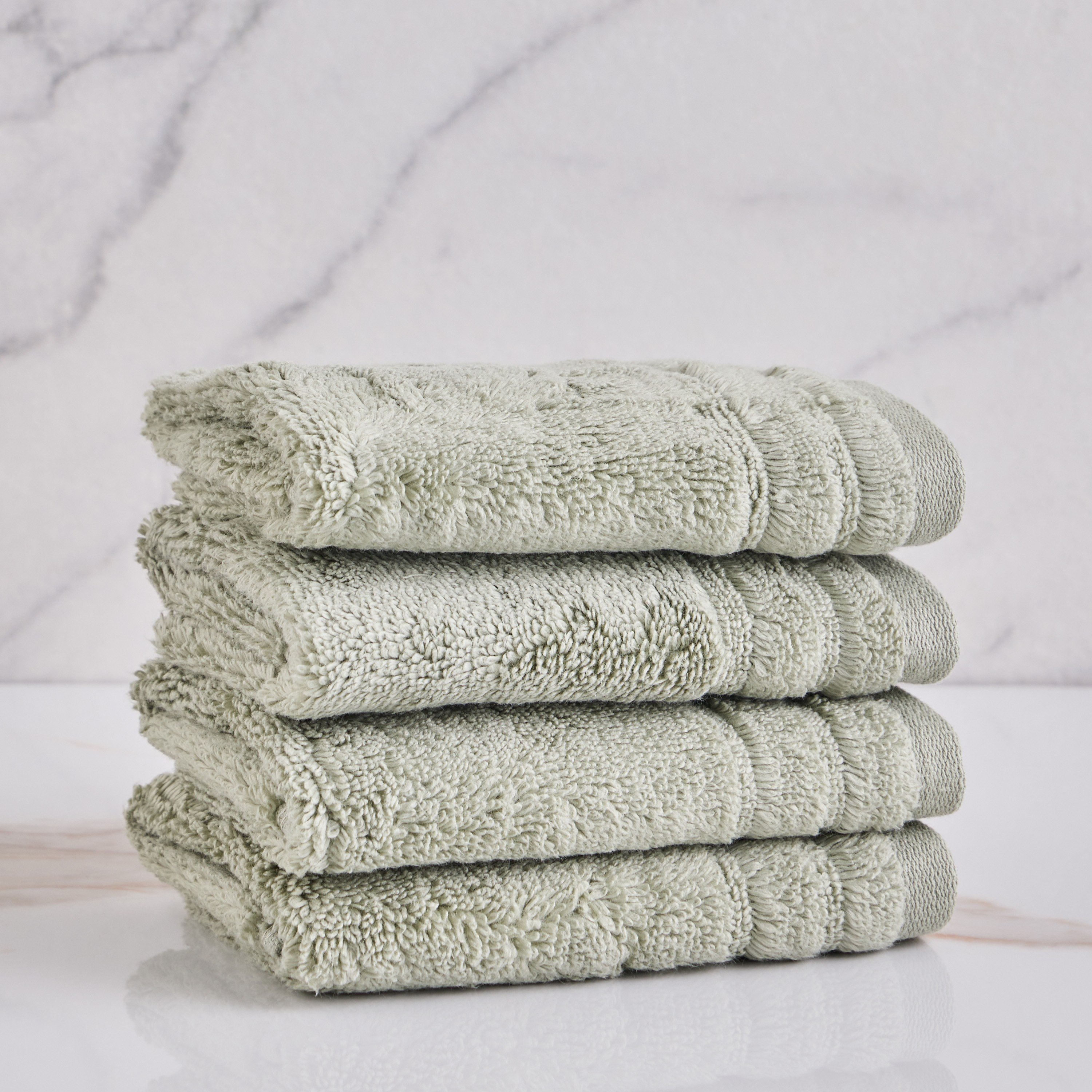 Egyptian Cotton 4-Piece 600 GSM Fingertip Towel Set - 30x30 cm-household-bathandlaundry-bathlinen-towels-image-1