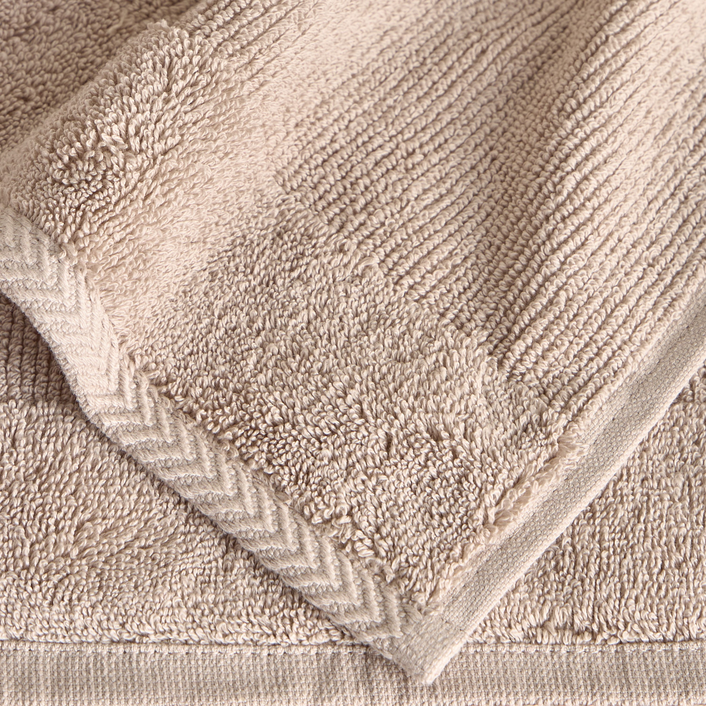 Ribbed 4-Piece Turkish Cotton Fingertip Towel Set - 30x30 cm-household-bathandlaundry-bathlinen-towels-image-3
