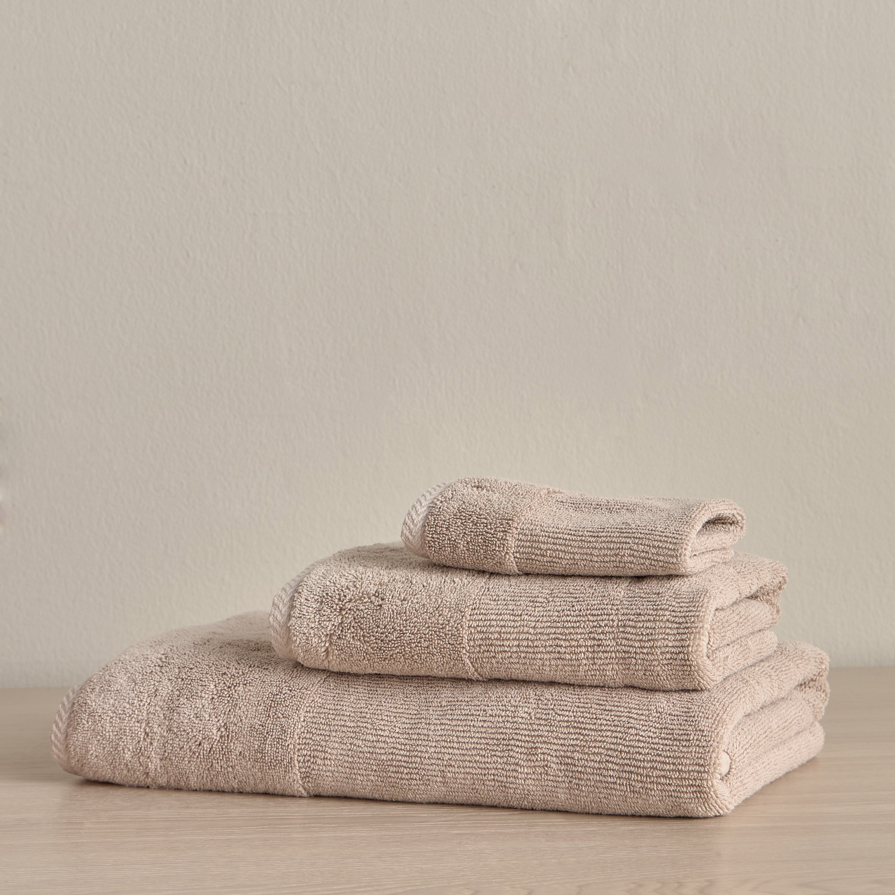Ribbed 4-Piece Turkish Cotton Fingertip Towel Set - 30x30 cm-household-bathandlaundry-bathlinen-towels-image-5