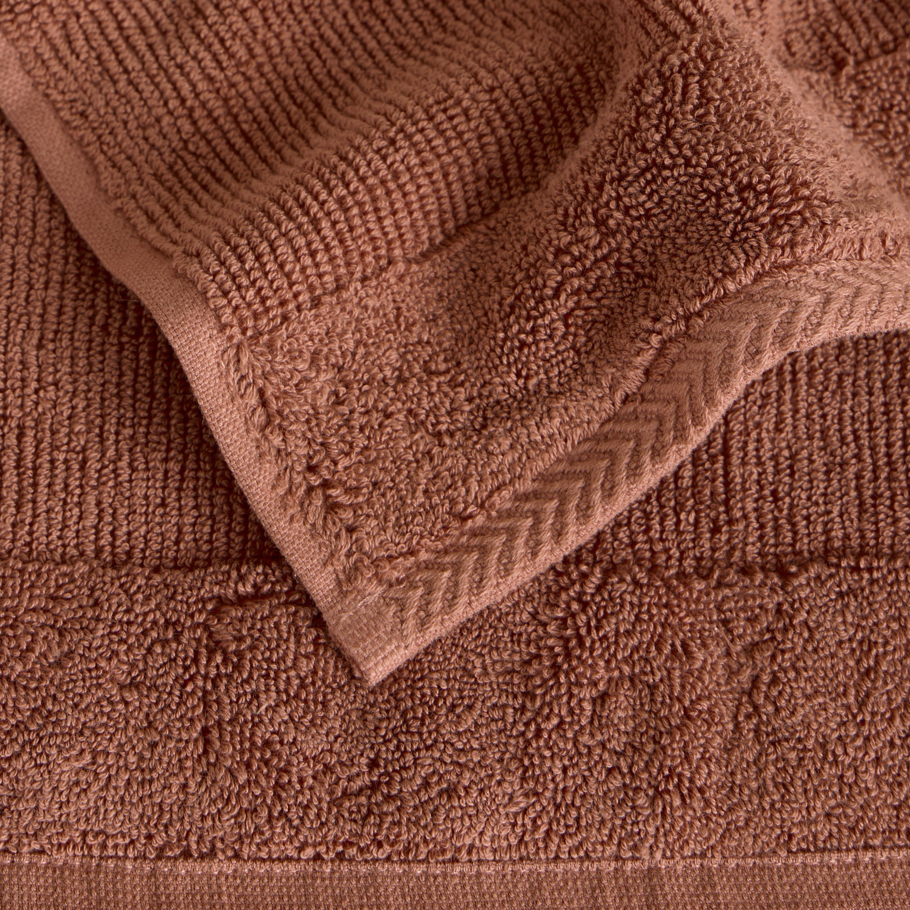 Ribbed 4-Piece Turkish Cotton Fingertip Towel Set - 30x30 cm-household-bathandlaundry-bathlinen-towels-image-3