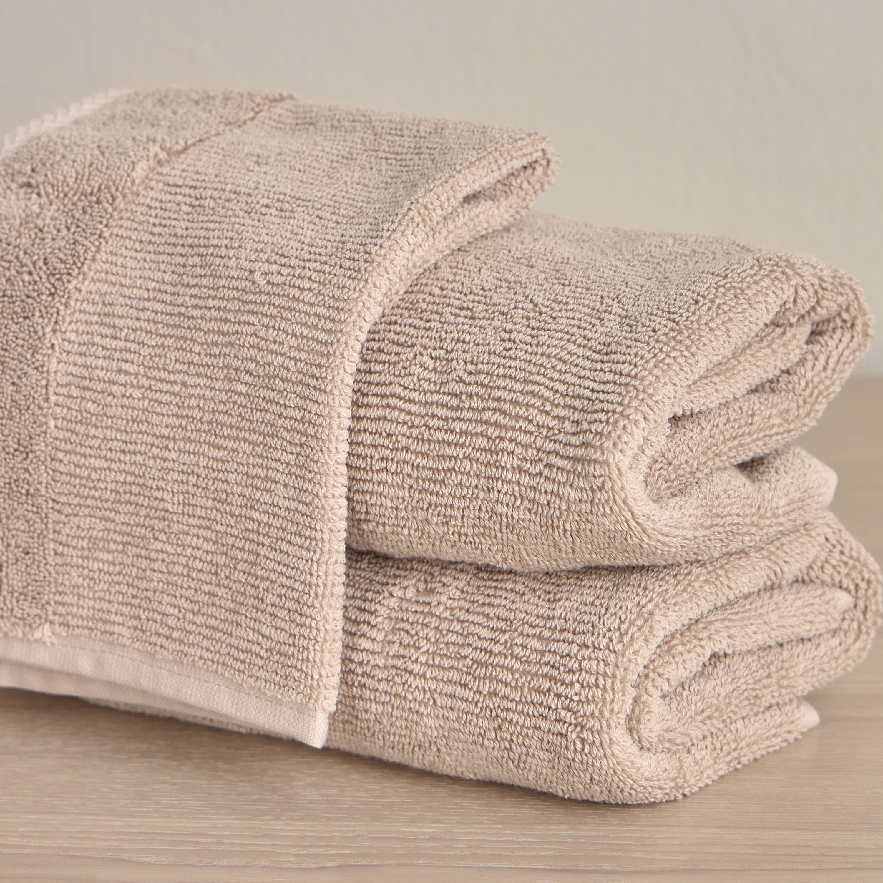 Ribbed 2-Piece 600 GSM Turkish Cotton Hand Towel Set - 50x70 cm-household-bathandlaundry-bathlinen-towels-image-3