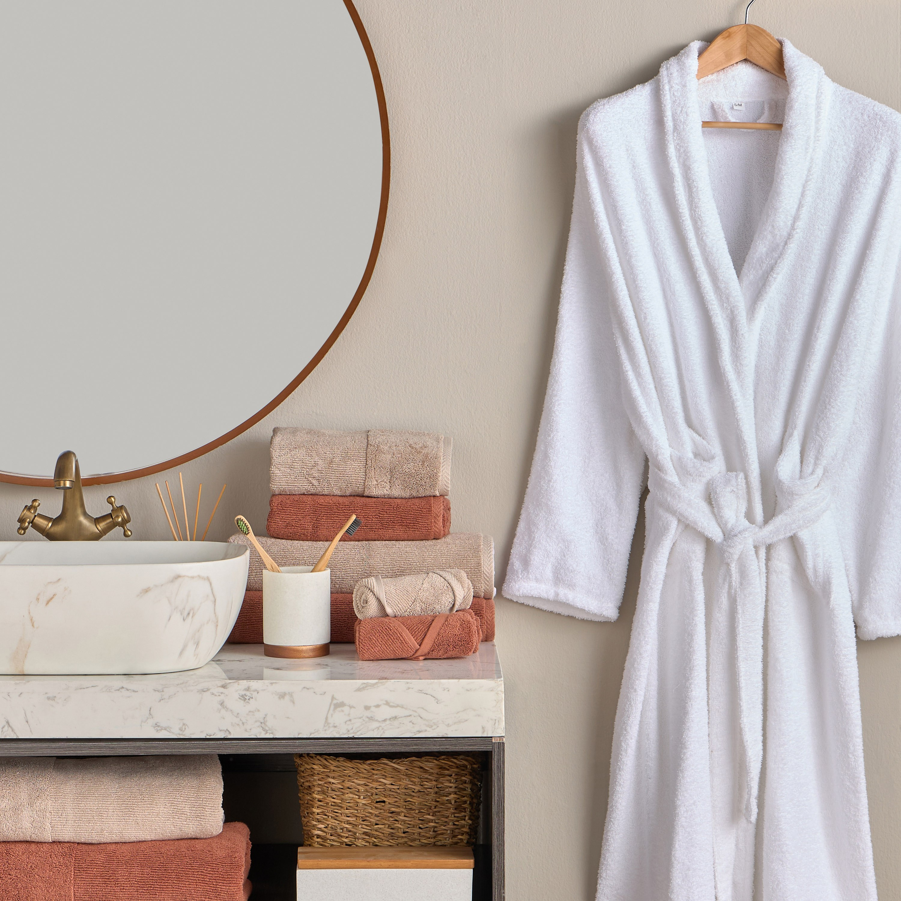 Ribbed 2-Piece 600 GSM Turkish Cotton Hand Towel Set - 50x70 cm-household-bathandlaundry-bathlinen-towels-image-8