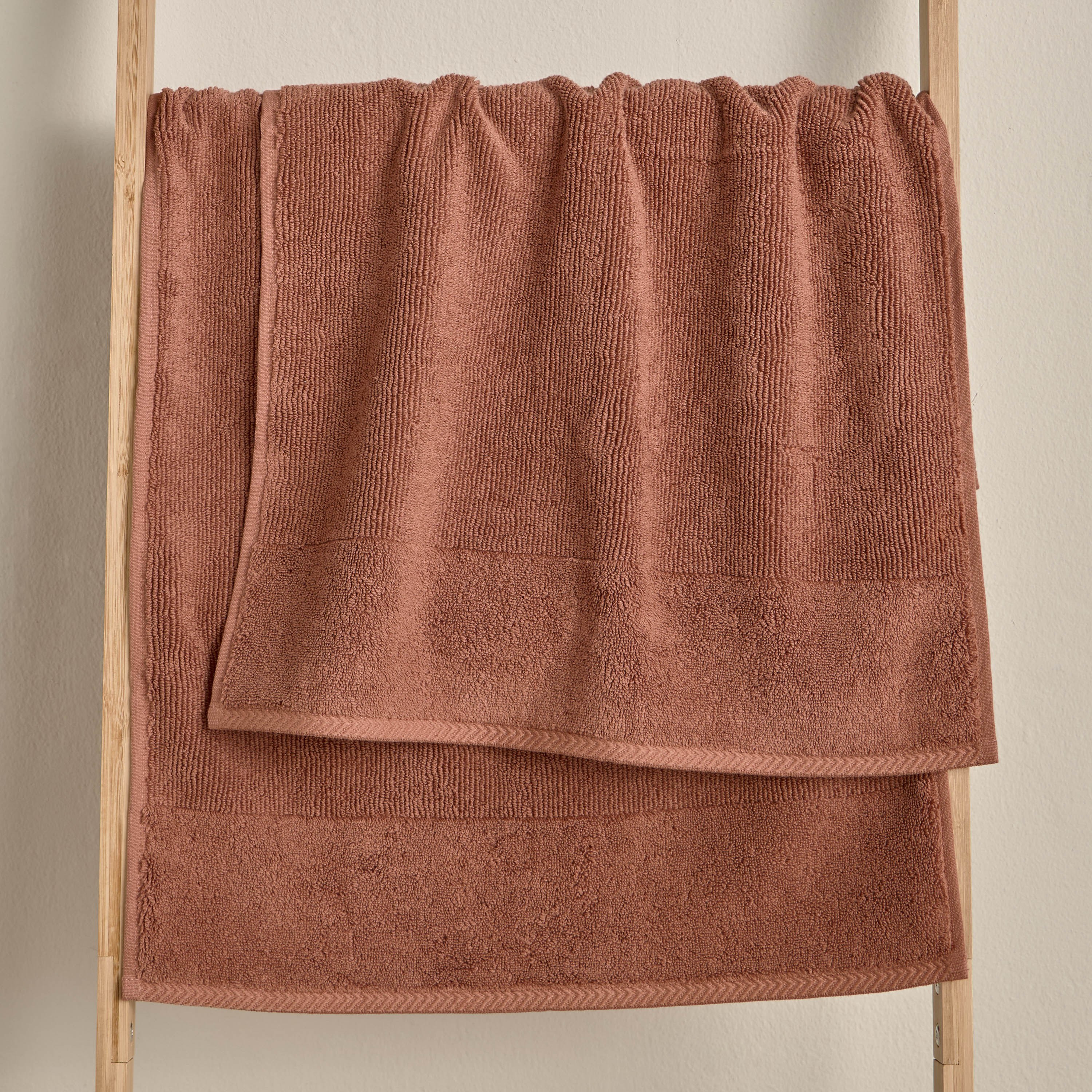 Ribbed 2-Piece 600 GSM Turkish Cotton Hand Towel Set - 50x70 cm-household-bathandlaundry-bathlinen-towels-image-2