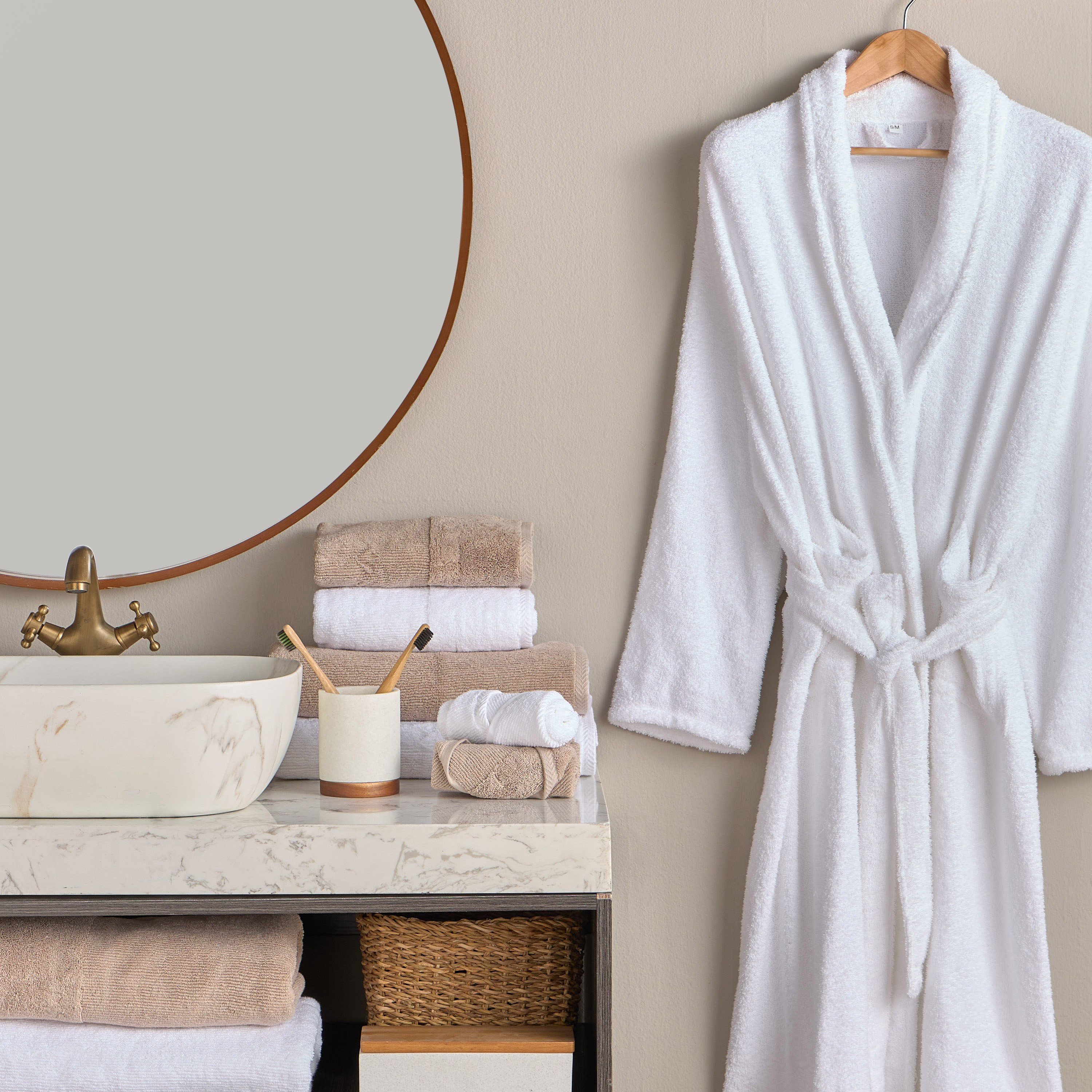 Ribbed 2-Piece 600 GSM Turkish Cotton Hand Towel Set - 50x70 cm-household-bathandlaundry-bathlinen-towels-image-8