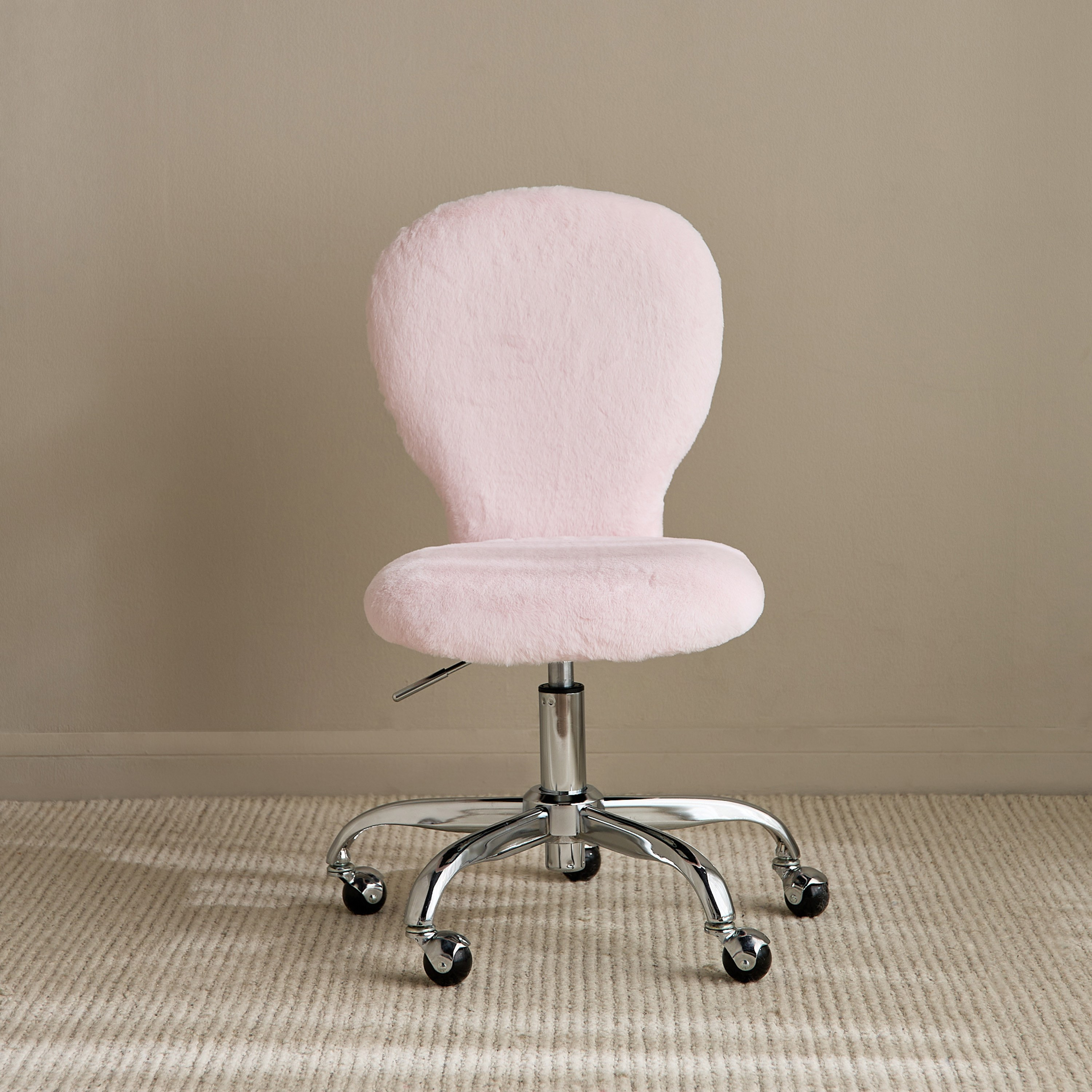 Fara Fur Round Chair-babyandkids-roomfurniture-chairsandstools-image-2