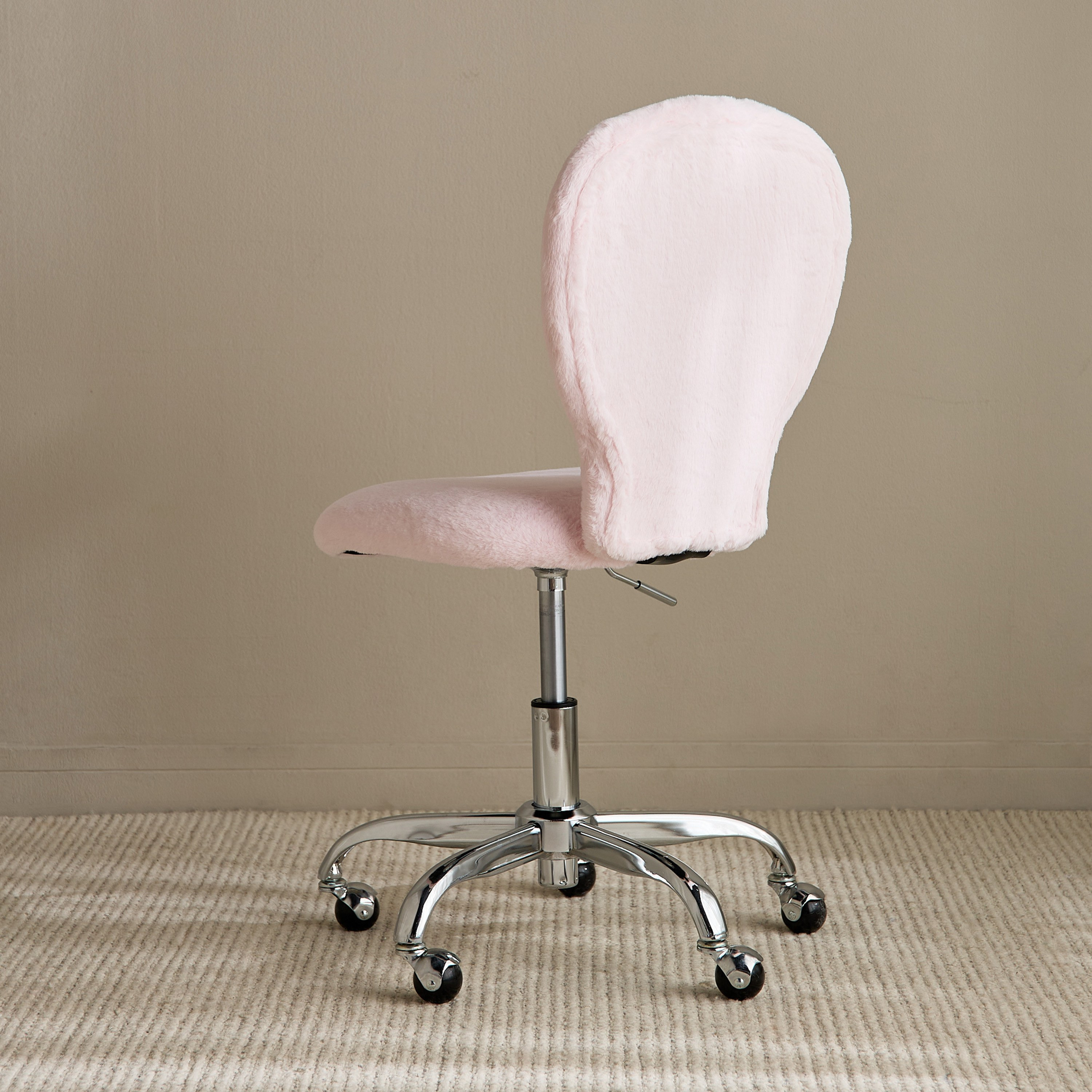 Fara Fur Round Chair-babyandkids-roomfurniture-chairsandstools-image-4