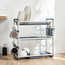 Addie 3-Tier Aluminum Dish Rack-household-kitchen-dishwashingandaccessories-dishracks-image-1