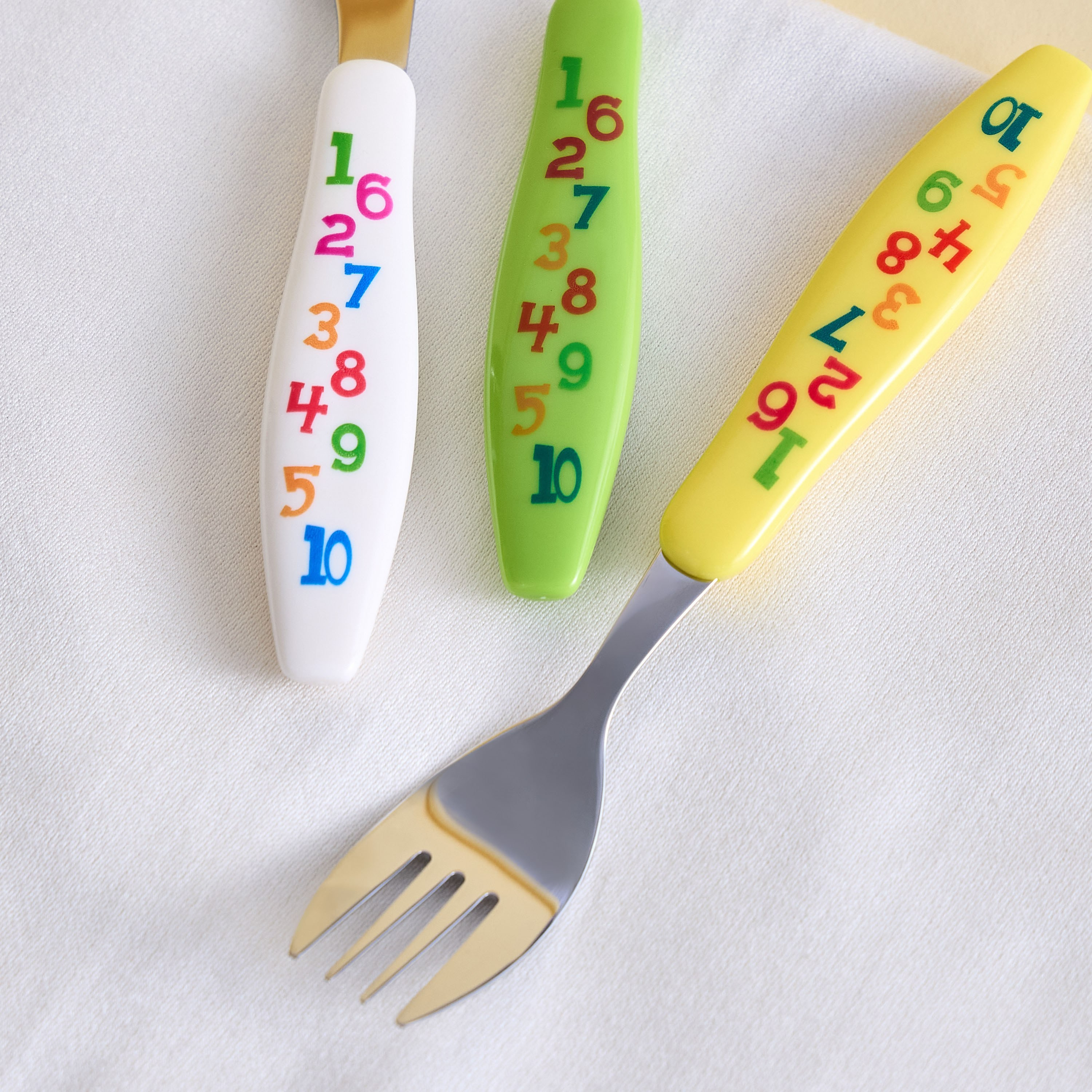 طقم أدوات مائدة ستانليس ستيل 3 قطع - ألفابيت-babyandkids-eatanddrink-tableware-image-2