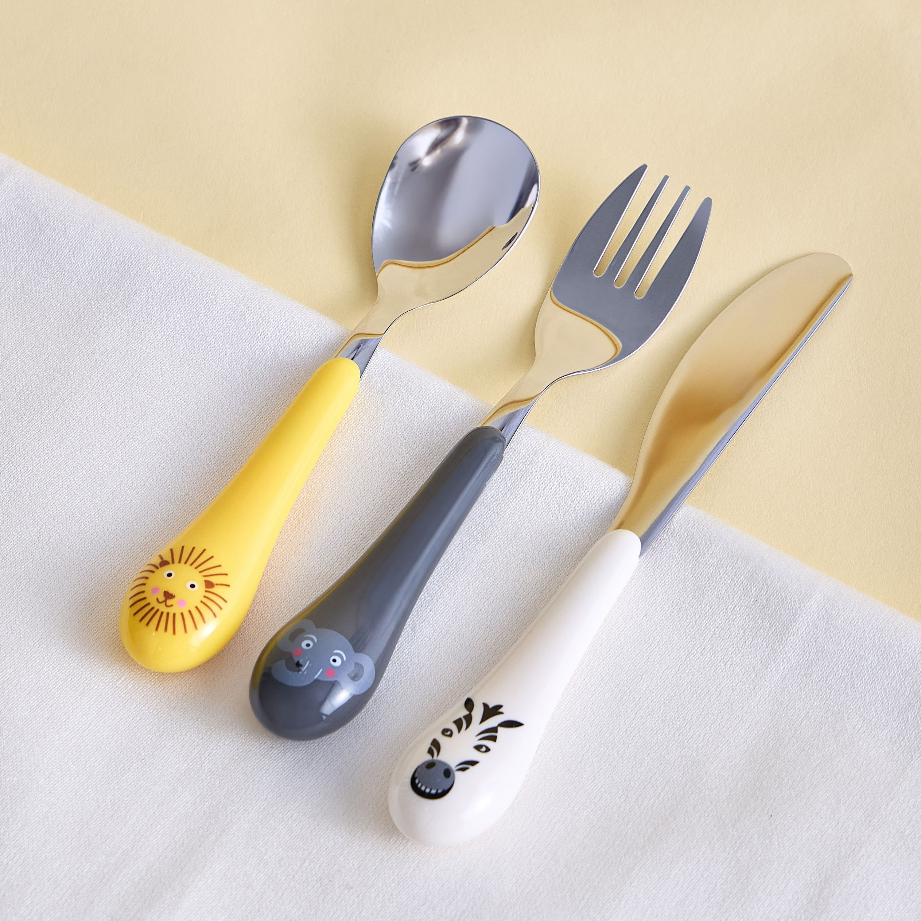 Jungle 3-Piece Stainless Steel Cutlery Set