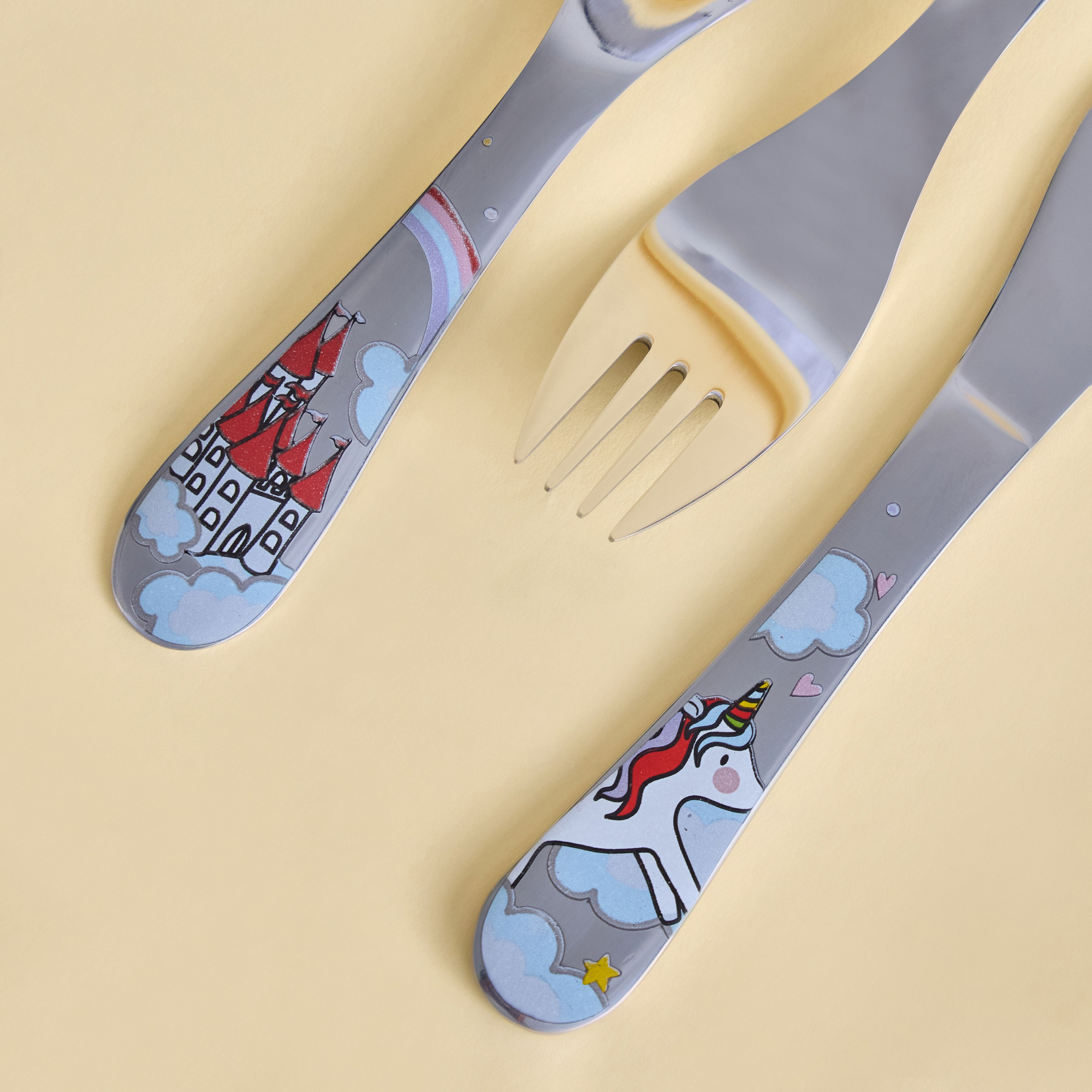 طقم أدوات مائدة 5 قطع - يونيكورن-babyandkids-eatanddrink-tableware-image-4