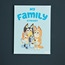 My Family Is The Best Bluey Canvas Wall Art - 30x40 cm-kids-decorandlighting-decor-wallart-image-1