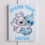 Stitch Unframed Canvas Wall Art - 30x40 cm-kids-decorandlighting-decor-wallart-image-1