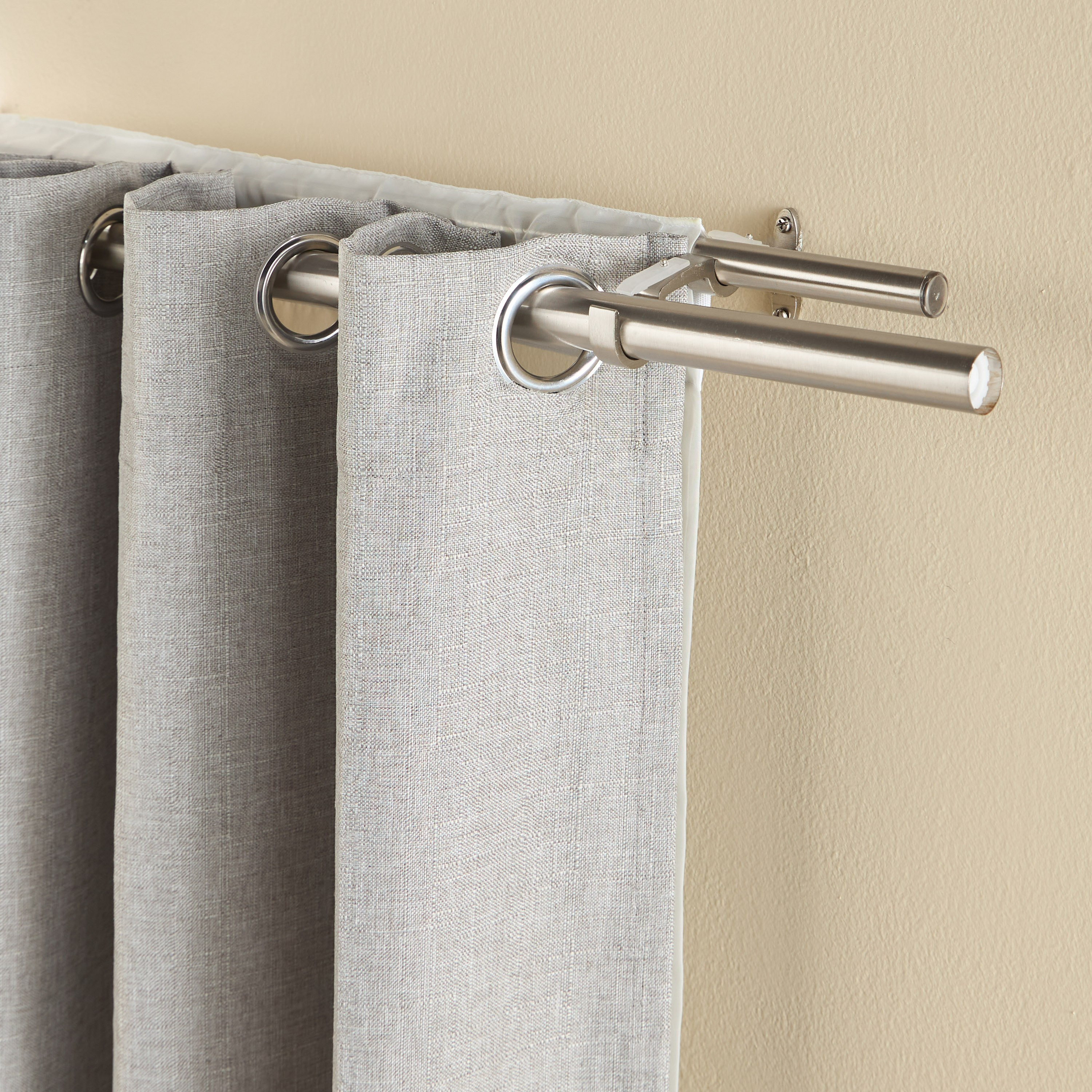 Mix and Match 2-Piece Extendable Double Curtain Rod Set - 110-320 cm-household-windows-curtainrodsandaccessories-curtainrods-image-1