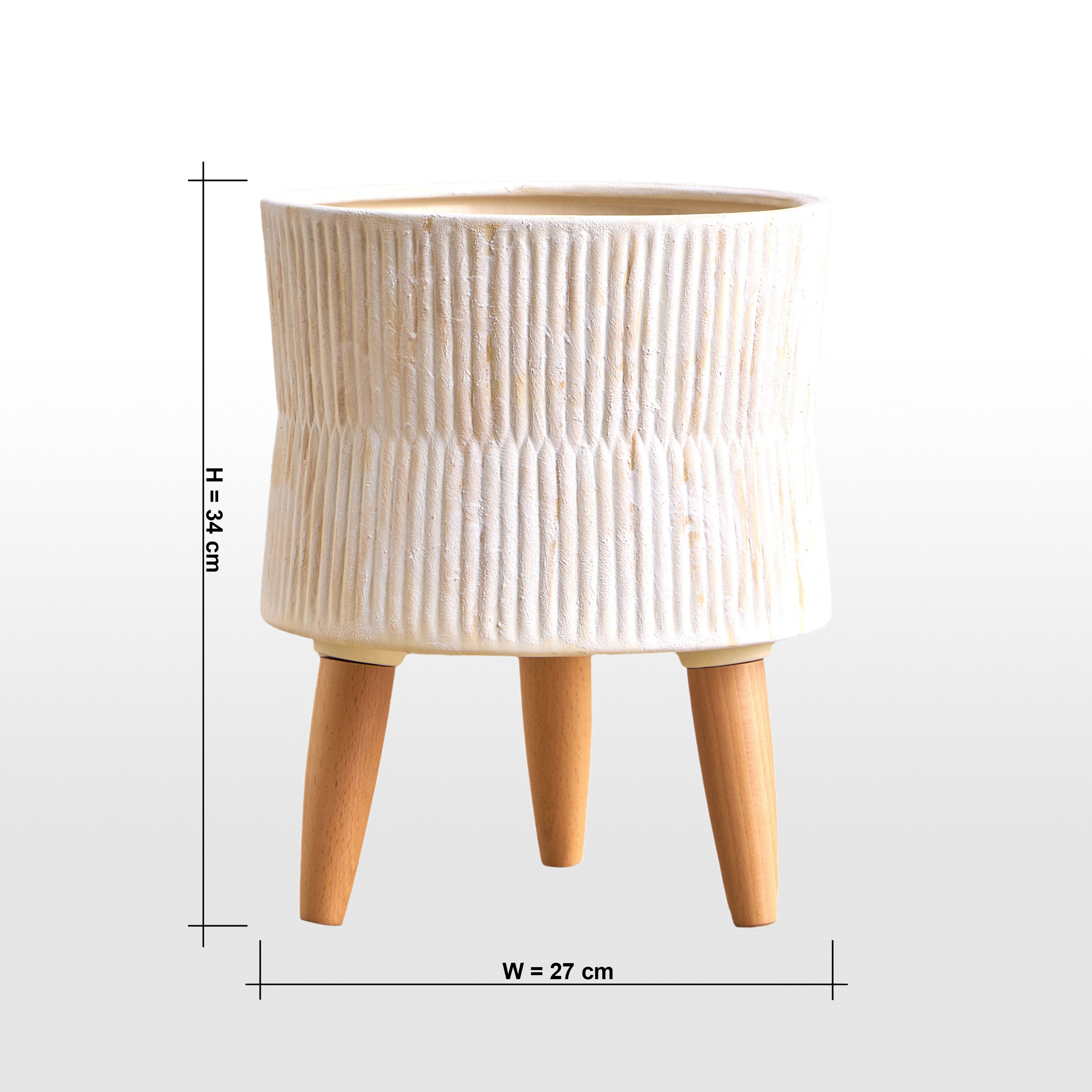 Chloe Ceramic Planter - 34 cm-household-gardenandoutdoor-potsandplanters-planters-image-5