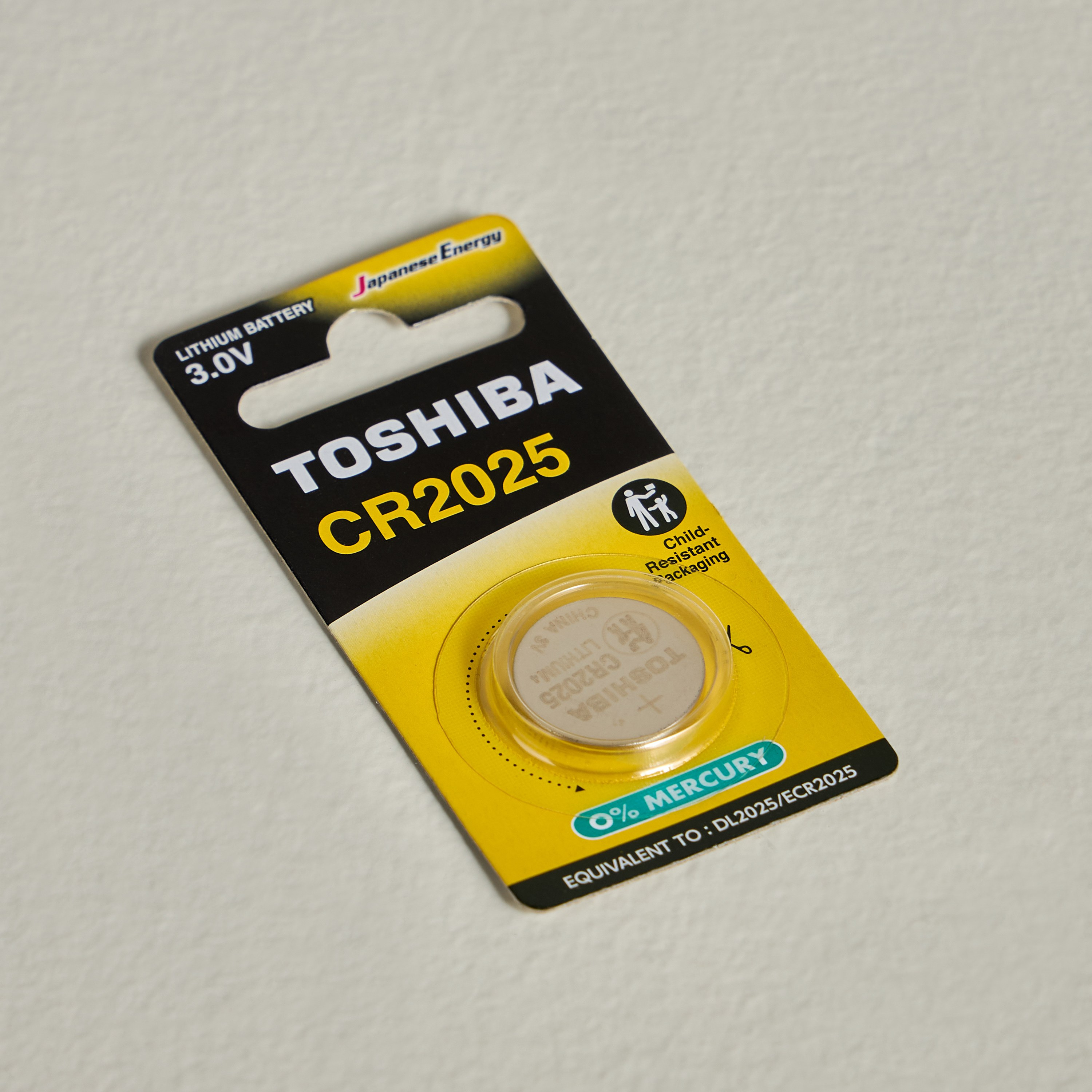 Toshiba CR2025 3V Lithium Coin Battery