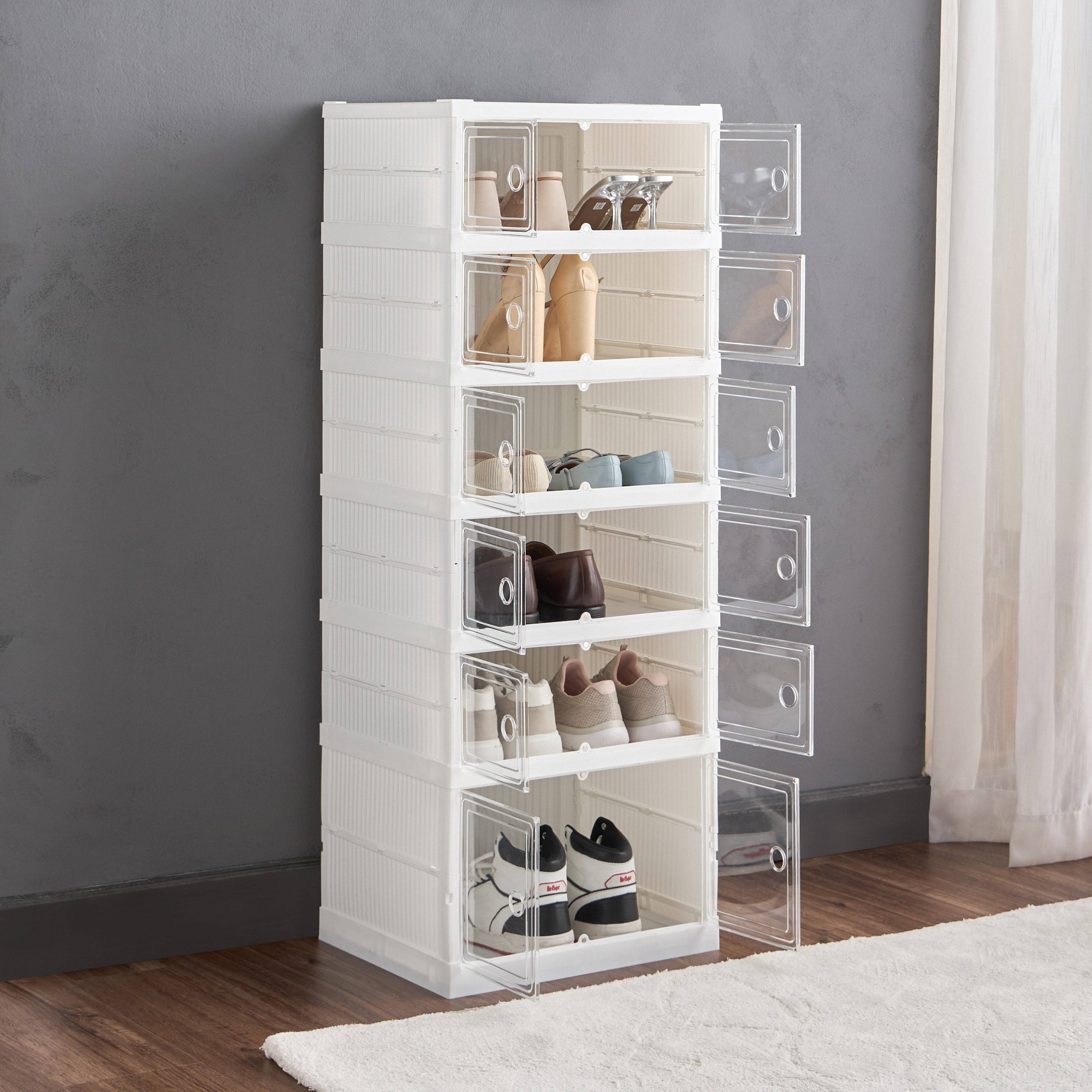 Kailey 6-Tier Shoe Rack - 35x44 cm