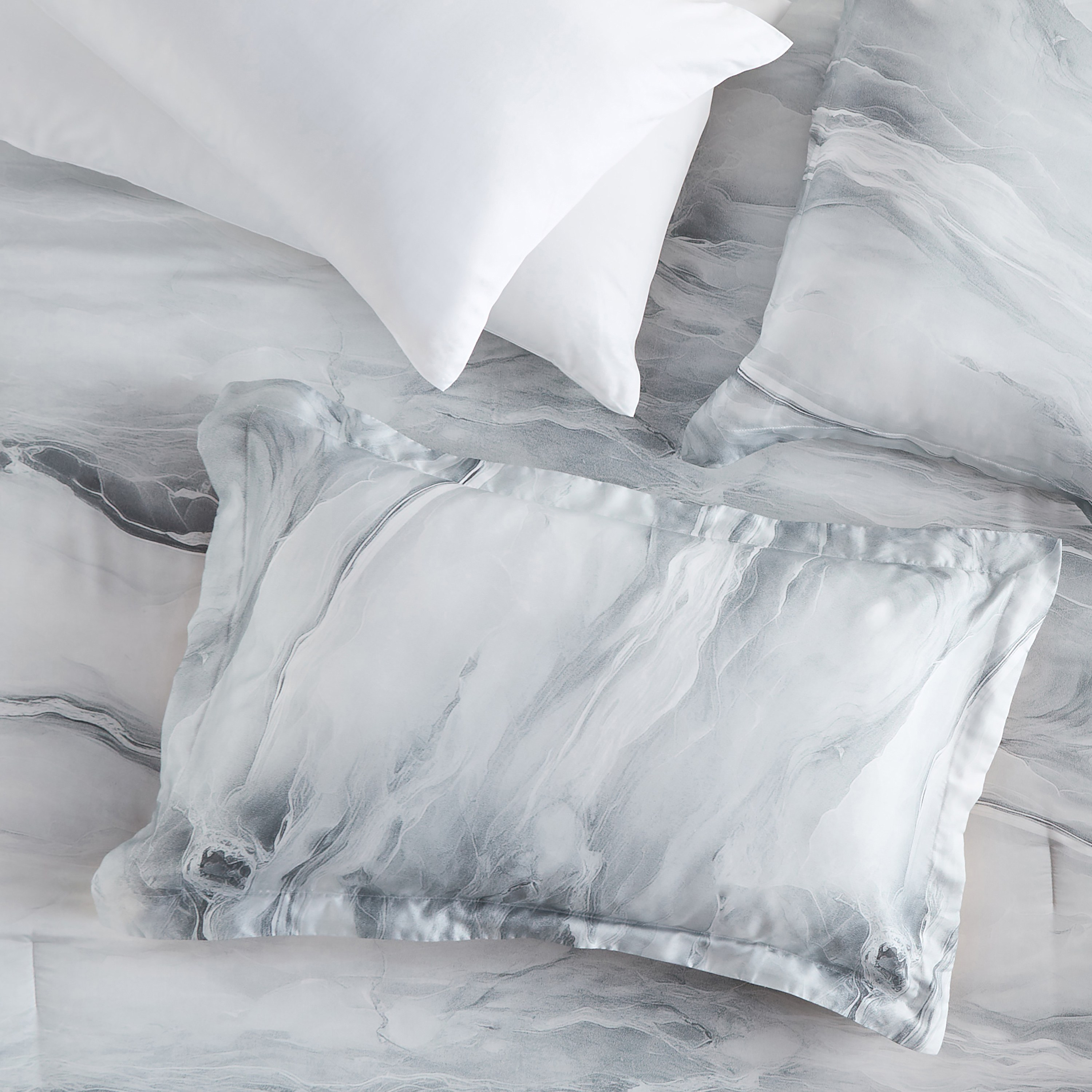 Jaydee Waves Lyocell 6-Piece Super King Comforter and Sheet Set - 240x260 cm-household-bedding-comfortersandbedspreads-bedinabag-image-3