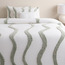 Rodrigo Wave Cotton Tufted 4-Piece Super King Comforter Set - 240x260 cm-household-bedding-comfortersandbedspreads-comforters-image-2