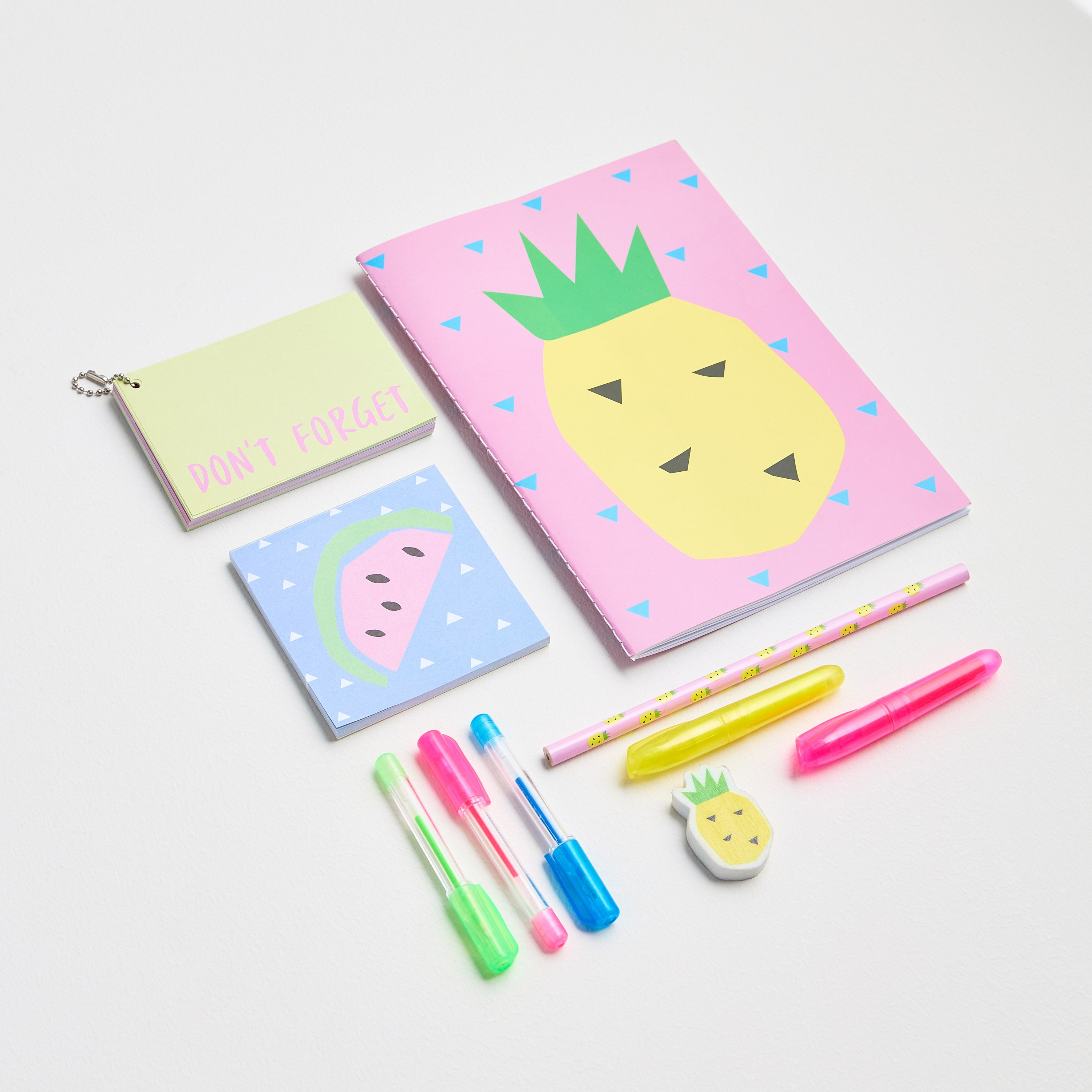 Fruity 10-Piece Stationery Set