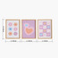 طقم زينة حائط كانفاس مؤطرة بتصميم قلوب من 3 قطع - 30x40 سم-kids-decorandlighting-decor-wallart-image-1