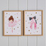 طقم زينة حائط كانفاس مؤطرة بتصميم باليرينا بالجليتر من قطعتين - 30x40 سم-kids-decorandlighting-decor-wallart-image-4