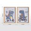 Roar Dino 2-Piece Textured Framed Canvas Wall Art Set - 30x40 cm-kids-decorandlighting-decor-wallart-image-4