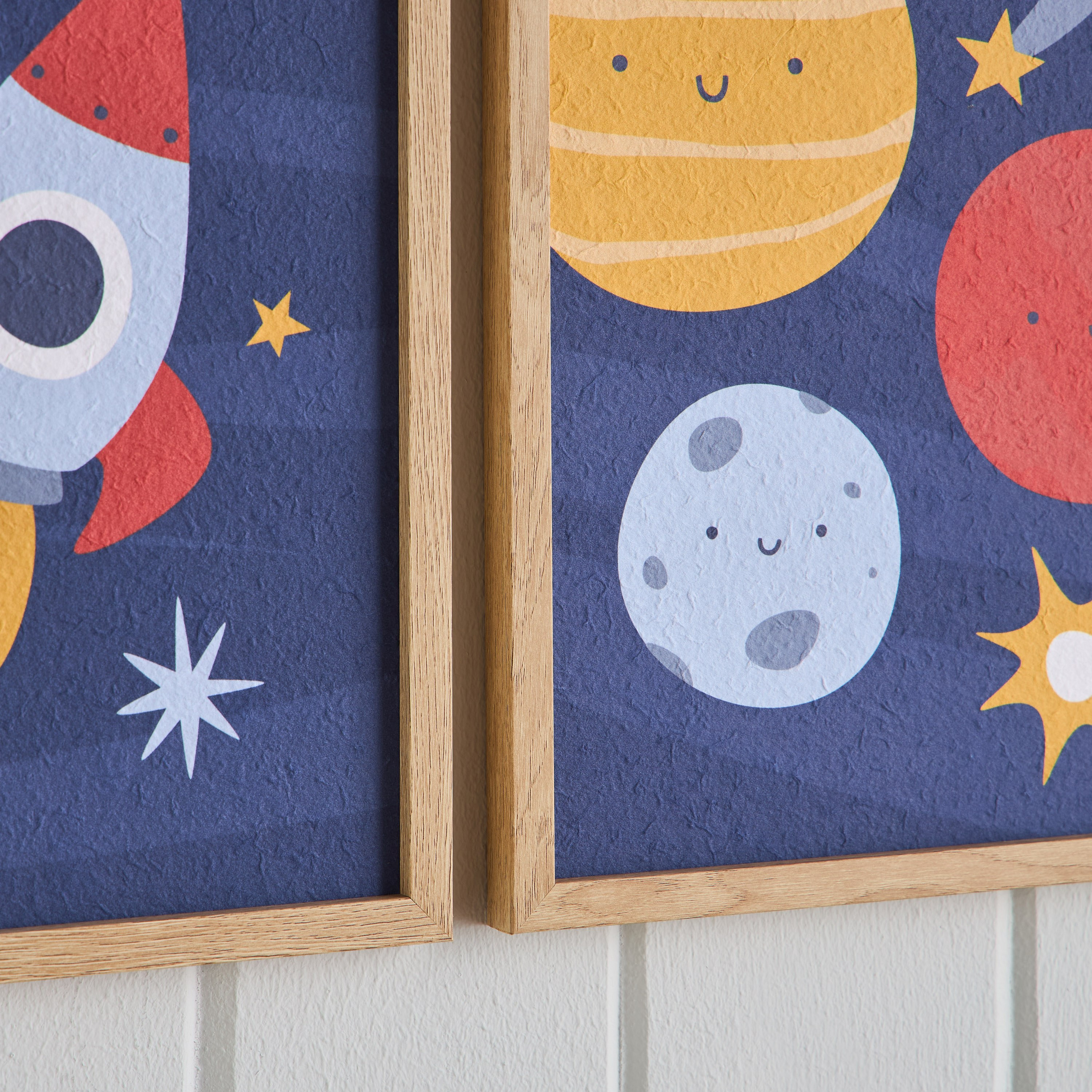 Rocket 2-Piece Framed Canvas Wall Art Set - 30x40 cm-kids-decorandlighting-decor-wallart-image-2