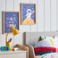 طقم زينة حائط كانفاس مؤطرة بارزة الملمس بتصميم فضاء من قطعتين - 30x40 سم-kids-decorandlighting-decor-wallart-image-2